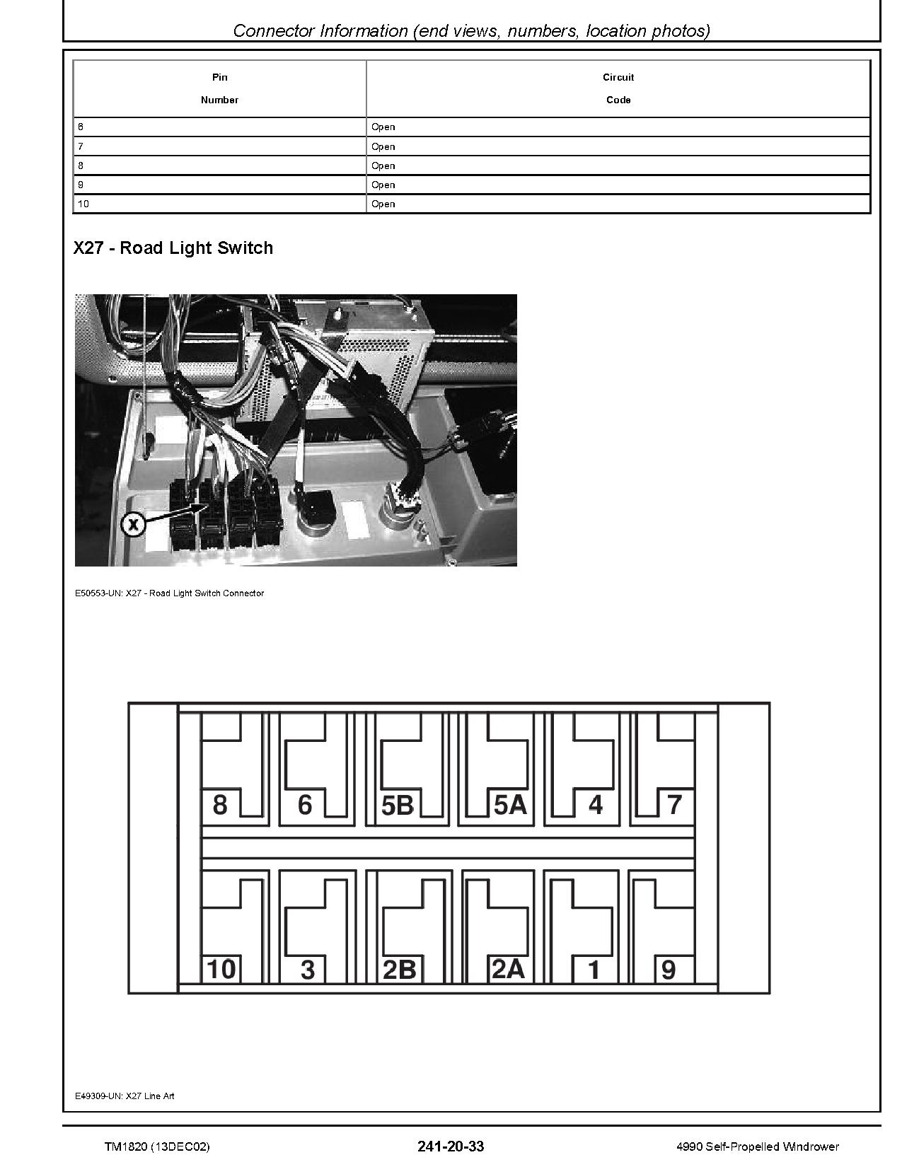 John Deere 4990 Self Propelled Windrowers Diagnostic Manual TM1820 (2)