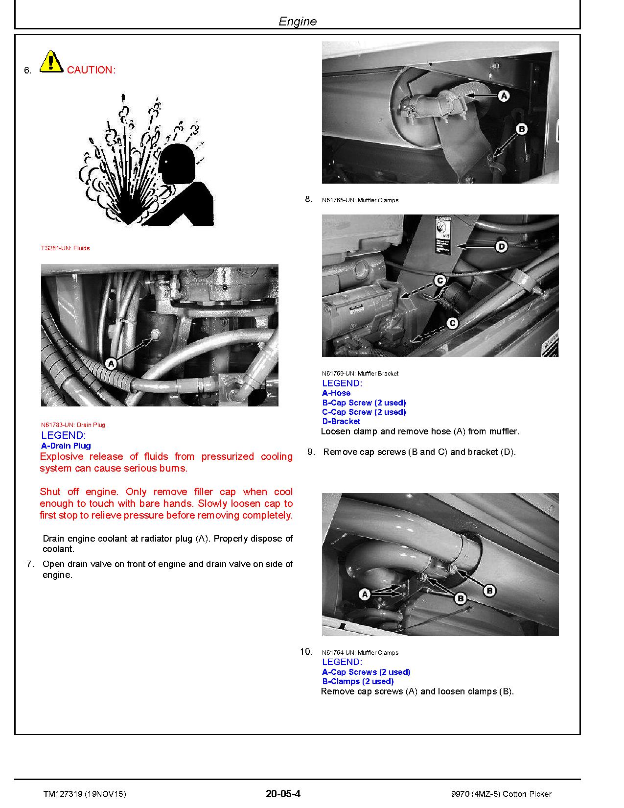 John Deere 4MZ 5 9970 Cotton Pickers Repair Manual TM127319 (2)