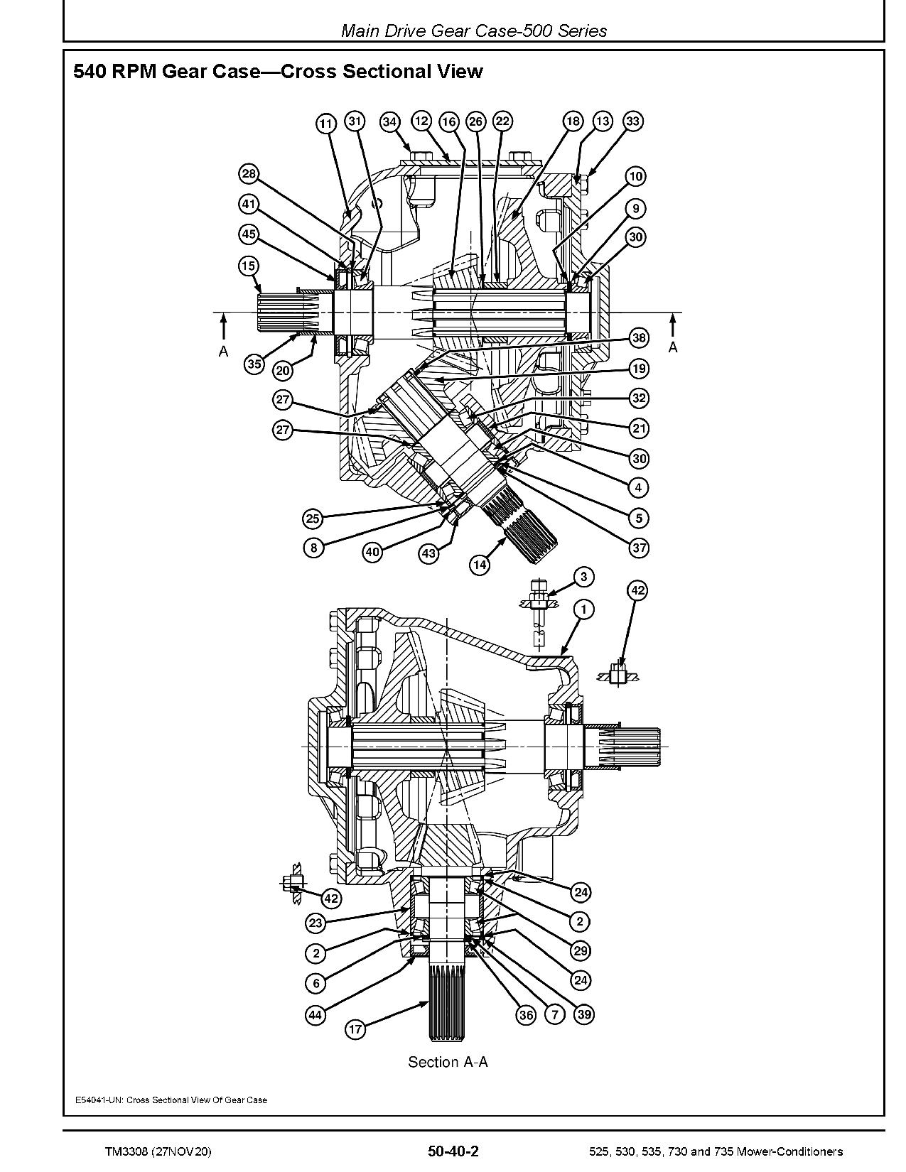 John Deere 525 530 535 730 735 Mower Conditioners Repair Manual TM3308 (3)