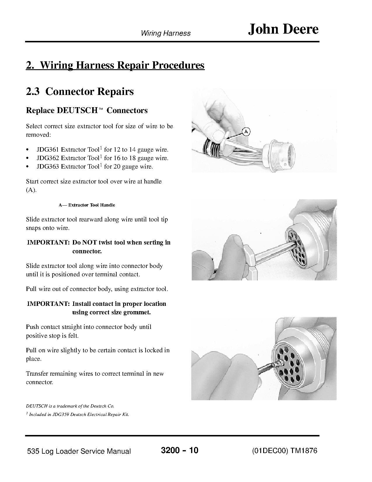 John Deere 535 Knuckleboom Trailer Mount Log Loaders Service Manual TM1876 (3)