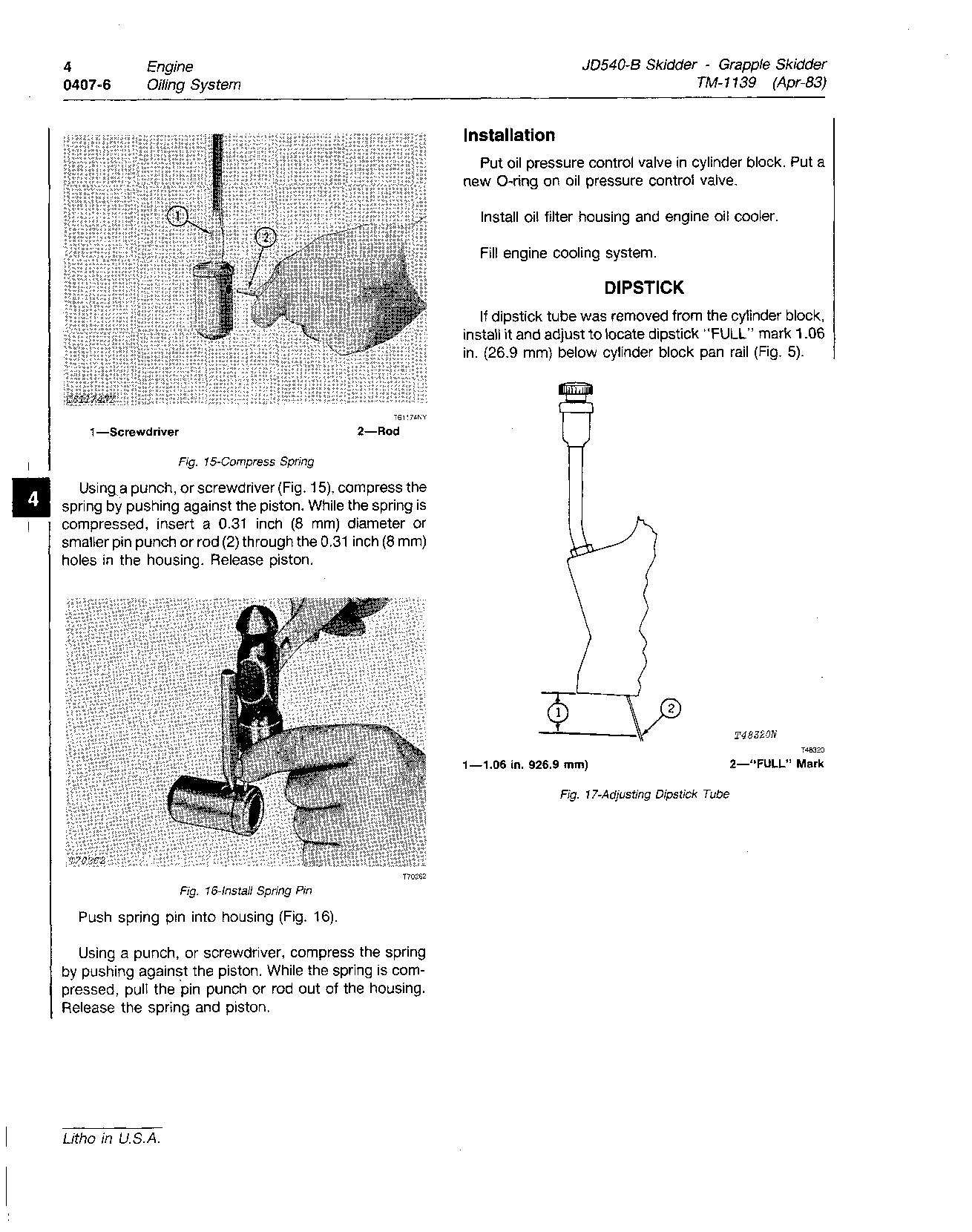 John Deere 540B Skidders Operation Test Manual TM1139 (3)
