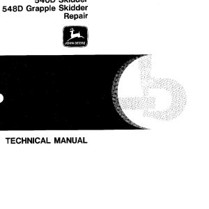 John Deere 540D 548D Skidders Repair Manual TM1438 (1)