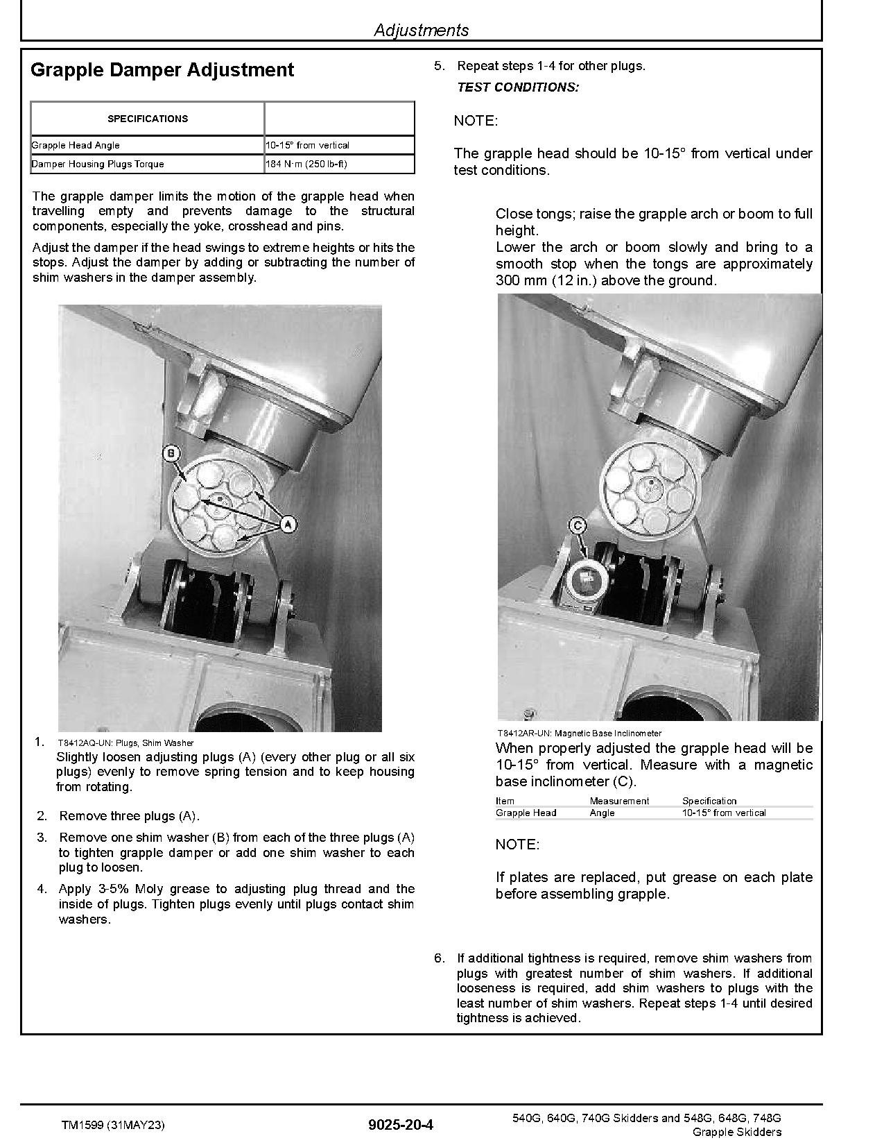 John Deere 540G 640G 740G 548G 648G 748G Skidders Operation Test Manual TM1599 (4)