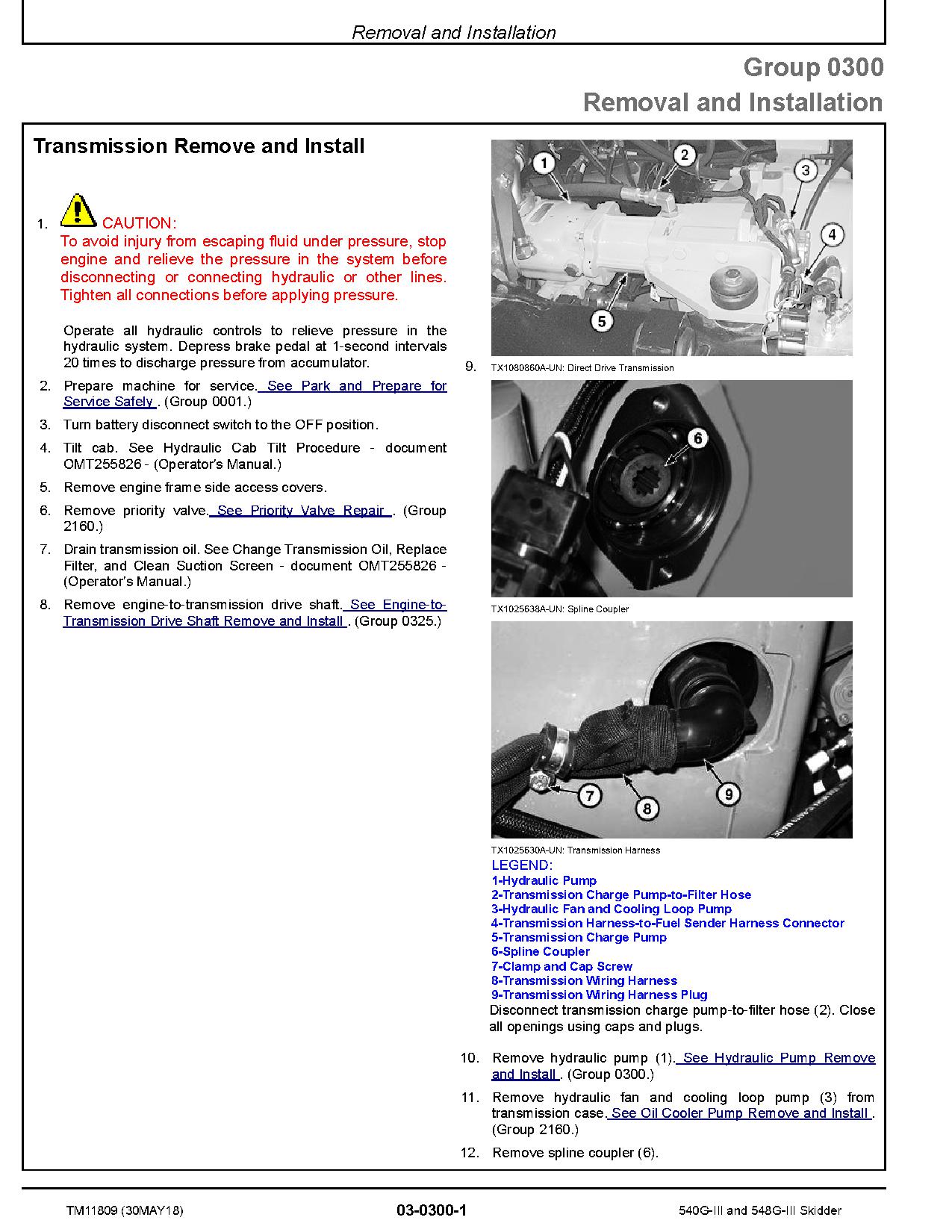 John Deere 540G III 548G III Skidders Repair Manual TM11809 (2)