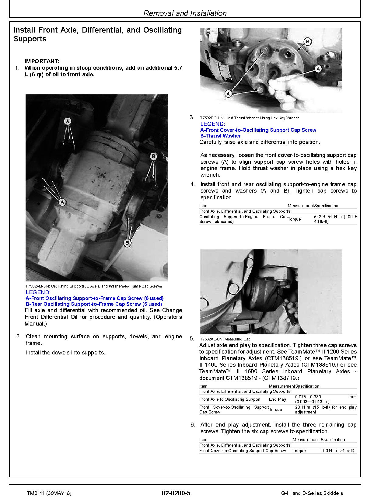 John Deere 540G III 640G III 548G III 648G III 748G III TimberJack 360D 460D 560D Skidders Repair Manual TM2111 (2)