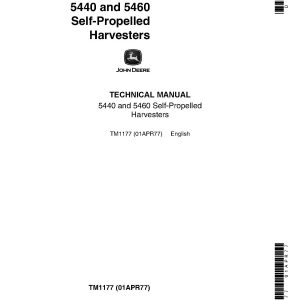 John Deere 5440 5460 Forage Harvesters Technical Manual TM1177 (1)
