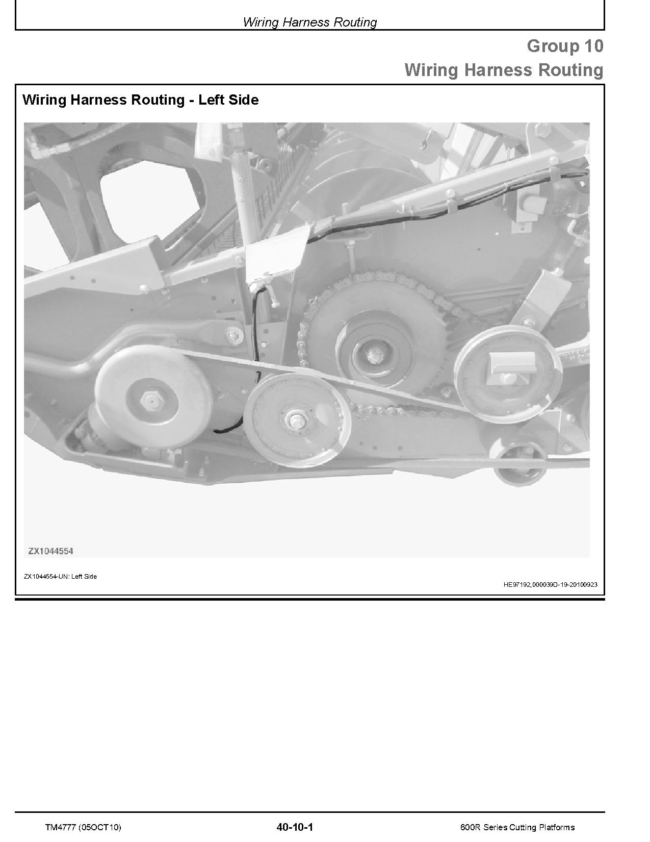 John Deere 614R 616R 618R 620R 622R 625R 630R Cutting Platforms Repair Manual TM4777 (4)