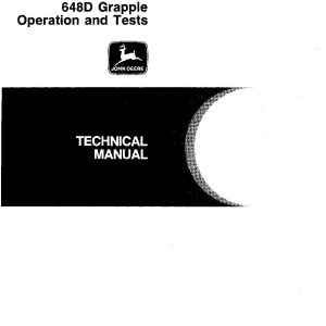 John Deere 640D 648D Skidders Operation Test Manual TM1441 (1)