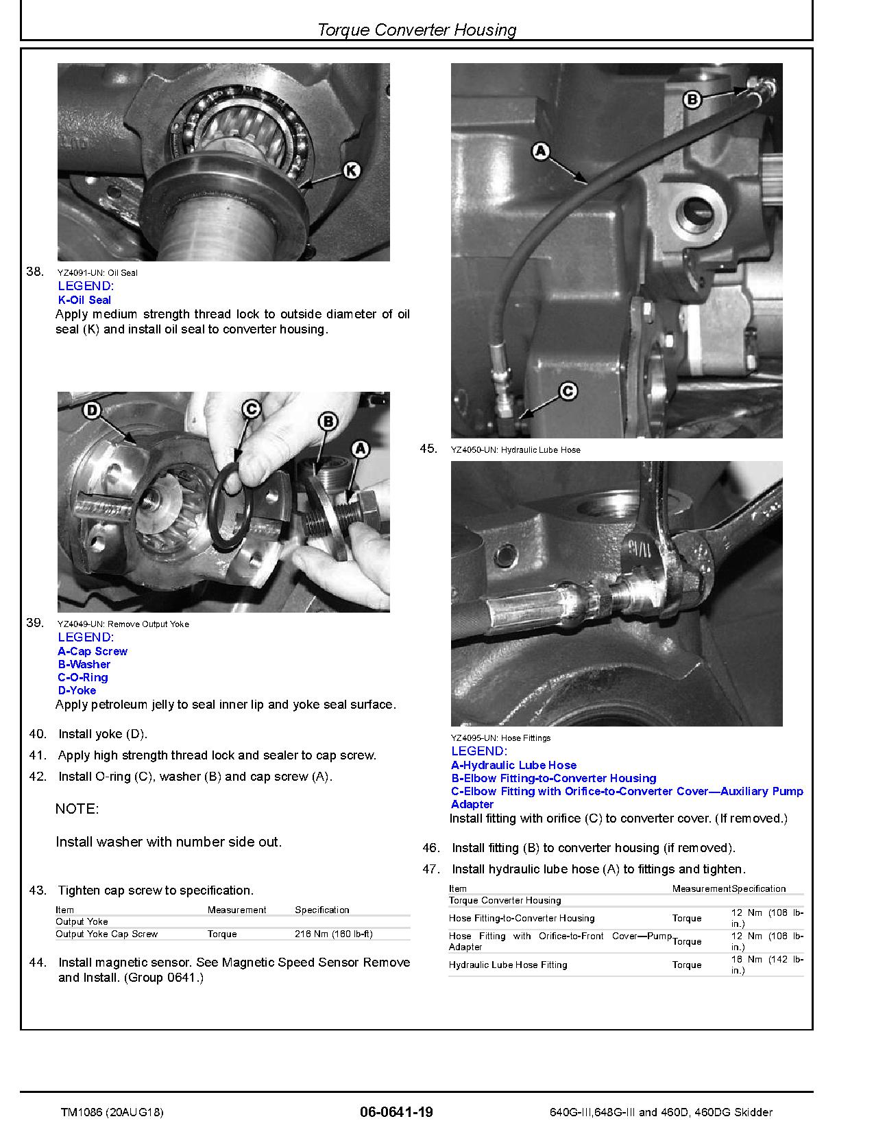 John Deere 640G III Timberjack 460G 648G III 460DG Skidders Repair Manual TM1086 (3)