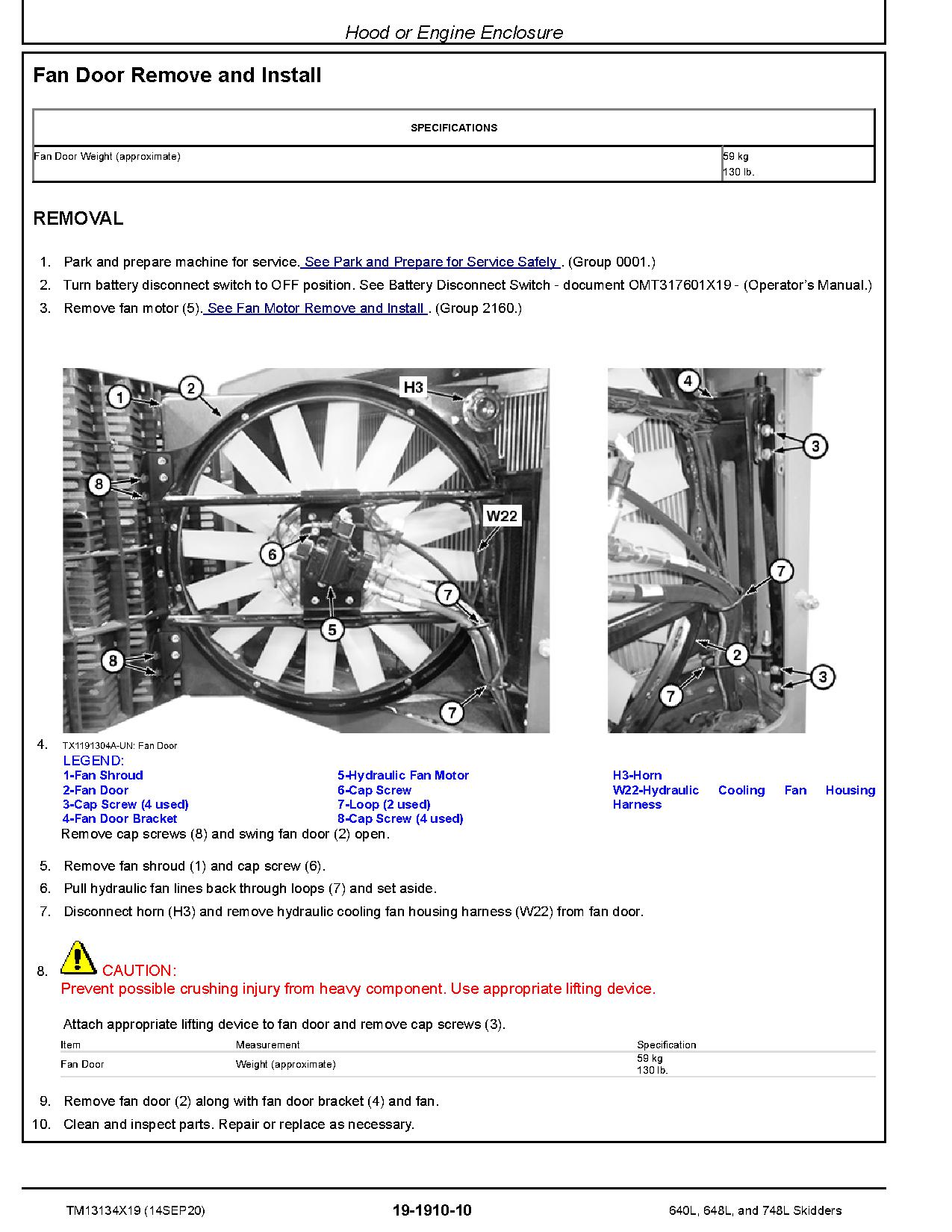 John Deere 640L 648L 748L Skidders Repair Manual TM13134X19 (4)