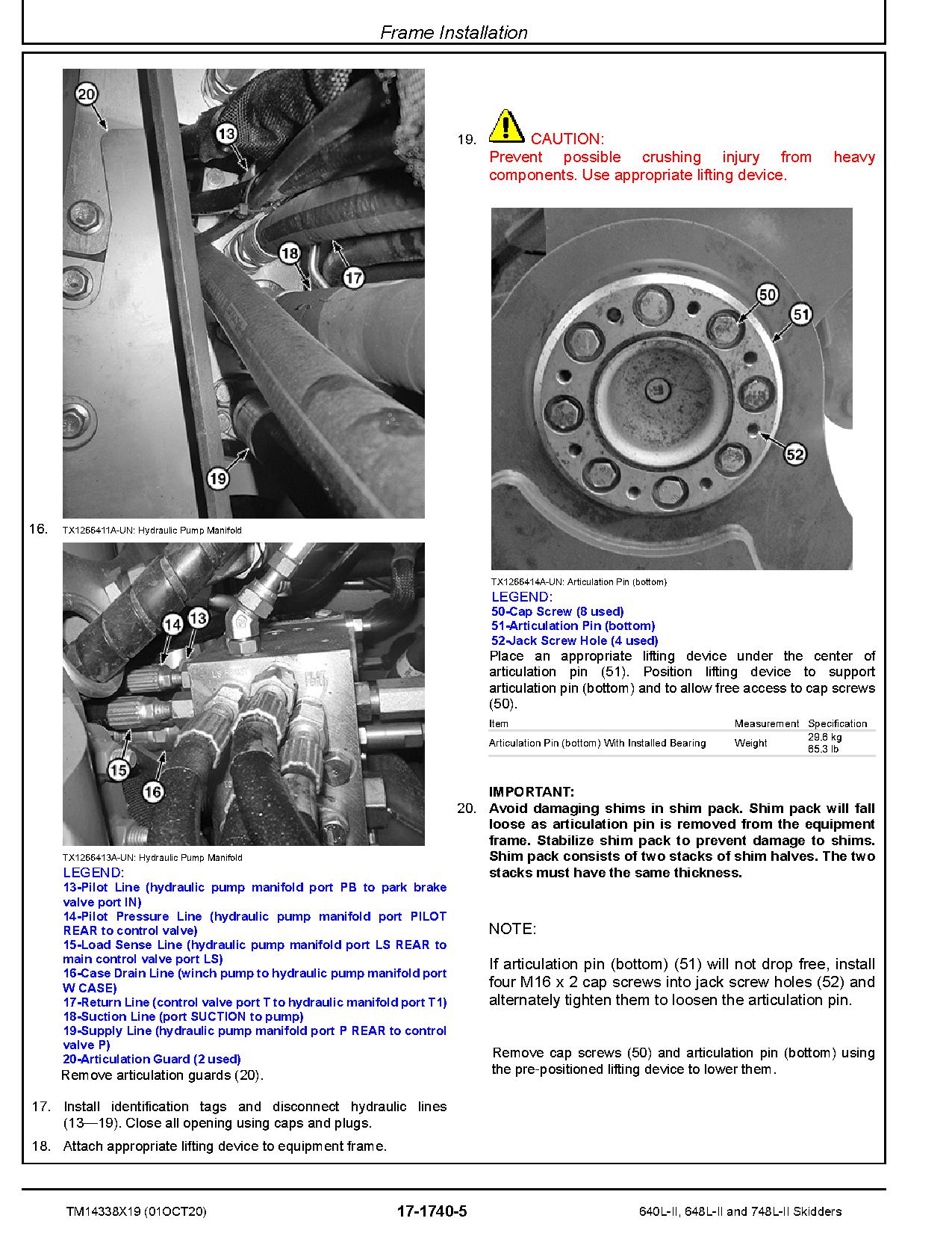 John Deere 640L II 648L II 748L II Skidders Repair Manual TM14338X19 (3)