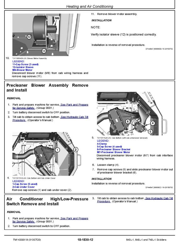 John Deere 640L Ii 648L Ii 748L Ii Skidders Repair Manual Tm14338X19 (4)