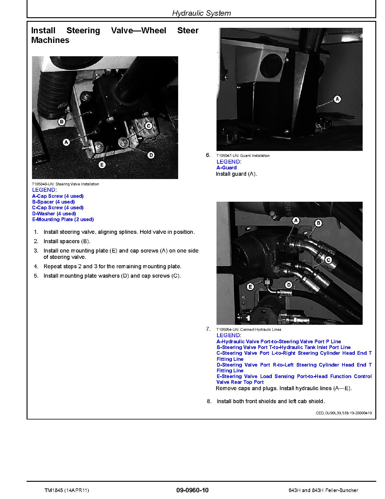 John Deere 643H 843H Wheeled Feller Bunchers Repair Manual TM1845 (3)