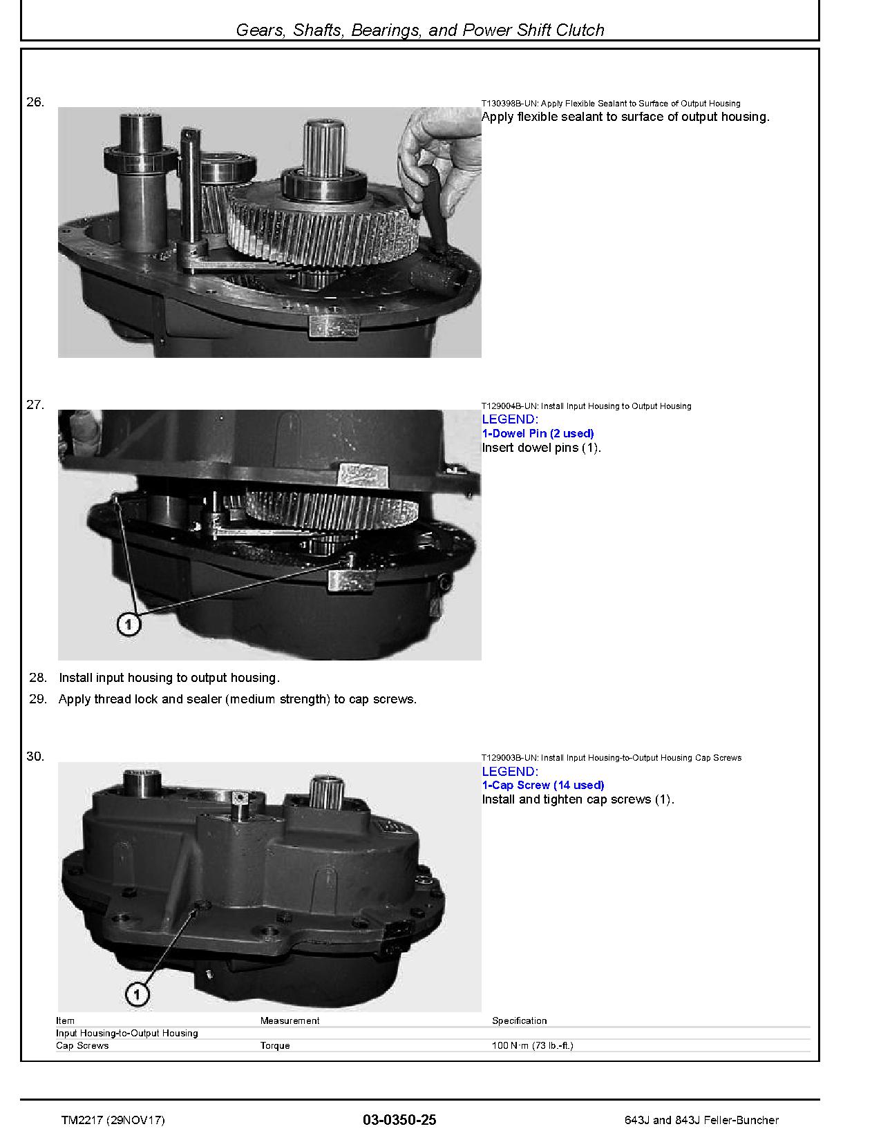 John Deere 643J 843J Wheeled Feller Bunchers Repair Manual TM2217 (3)