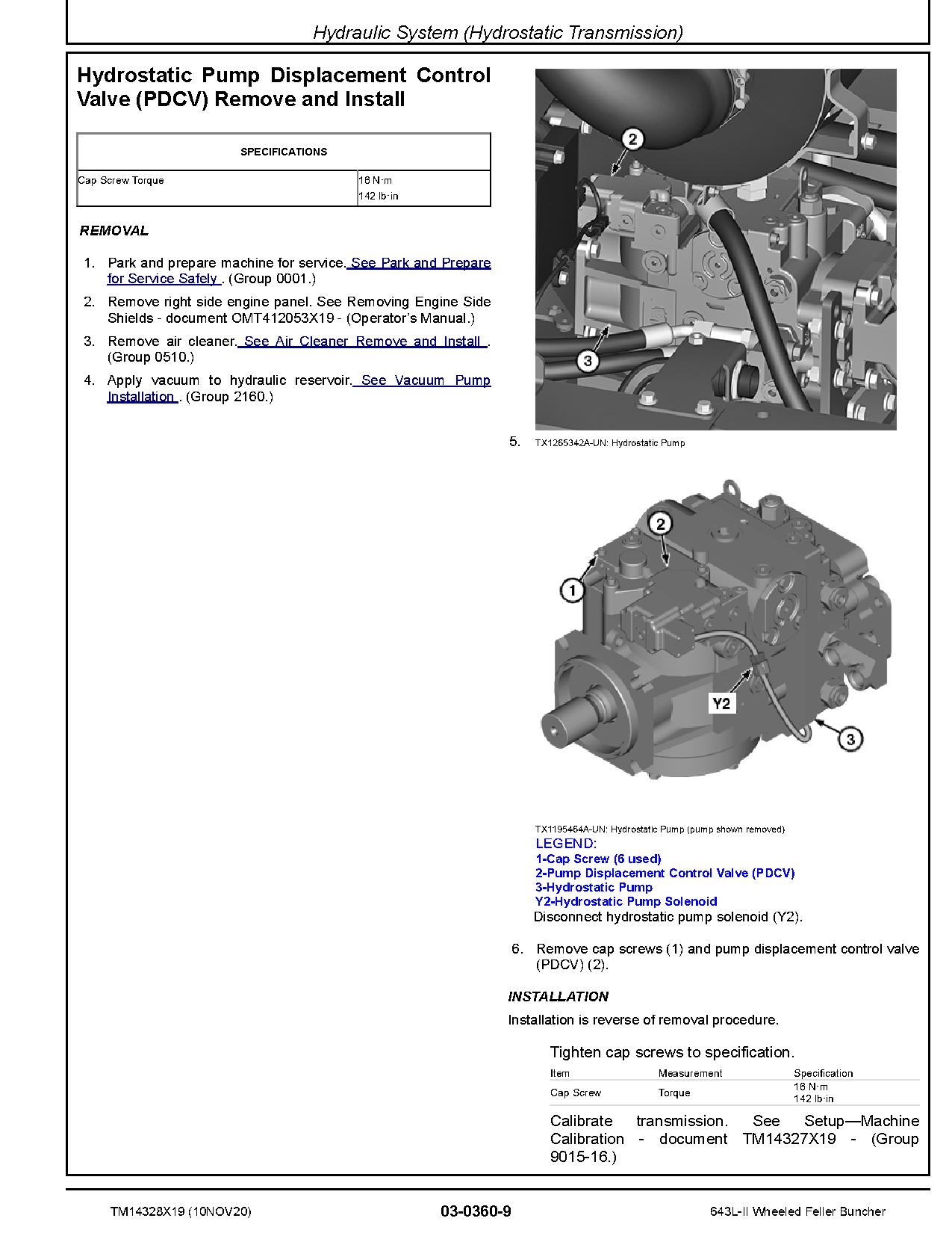 John Deere 643L II SWheeled Feller Bunchers Repair Manual TM14328X19 (2)
