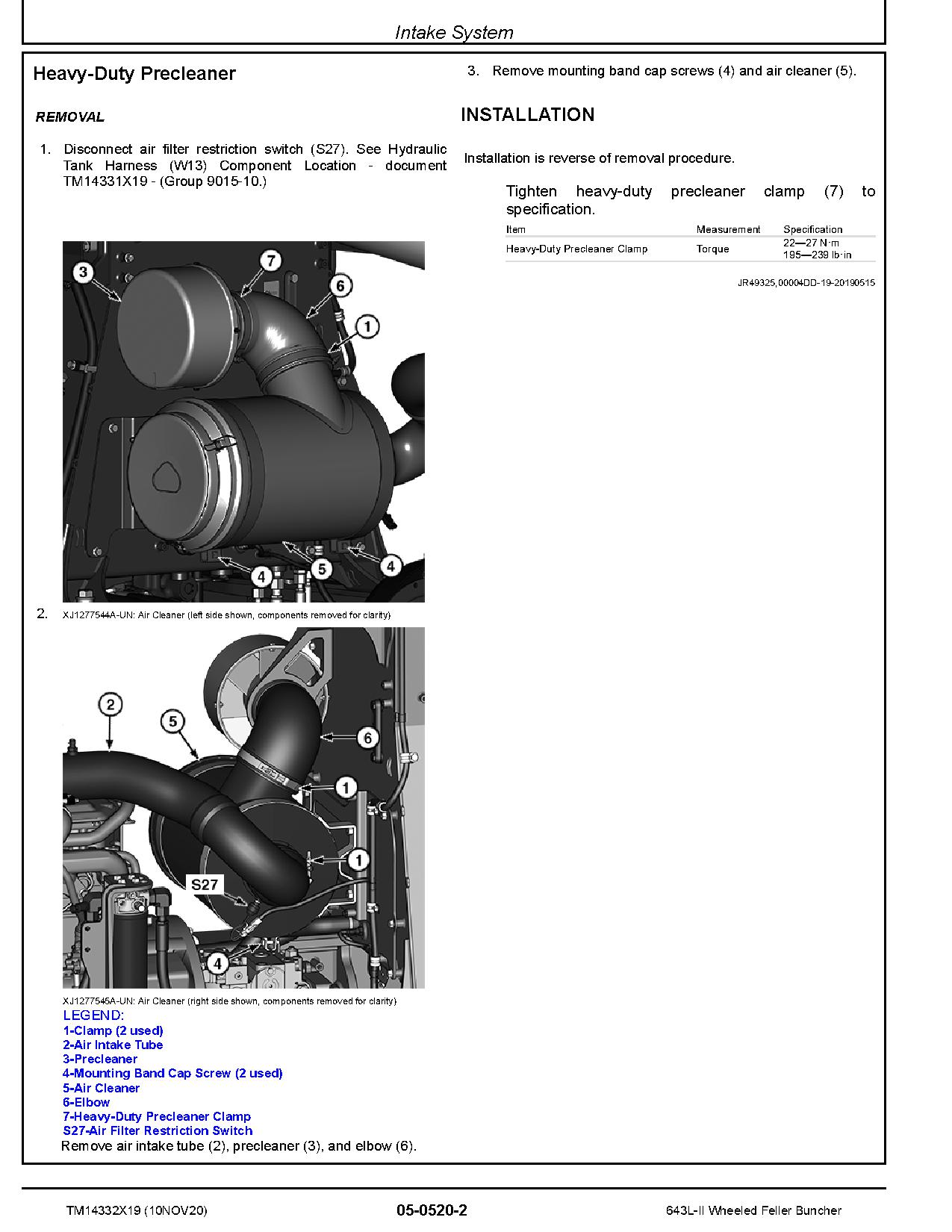 John Deere 643L II Wheeled Feller Bunchers Repair Manual TM14332X19 (4)