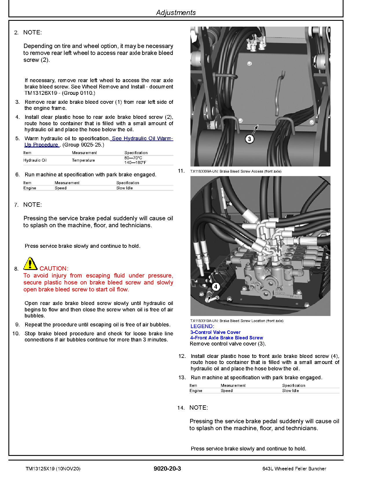 John Deere 643L Wheeled Feller Bunchers Operation Test Manual TM13125X19 (3)