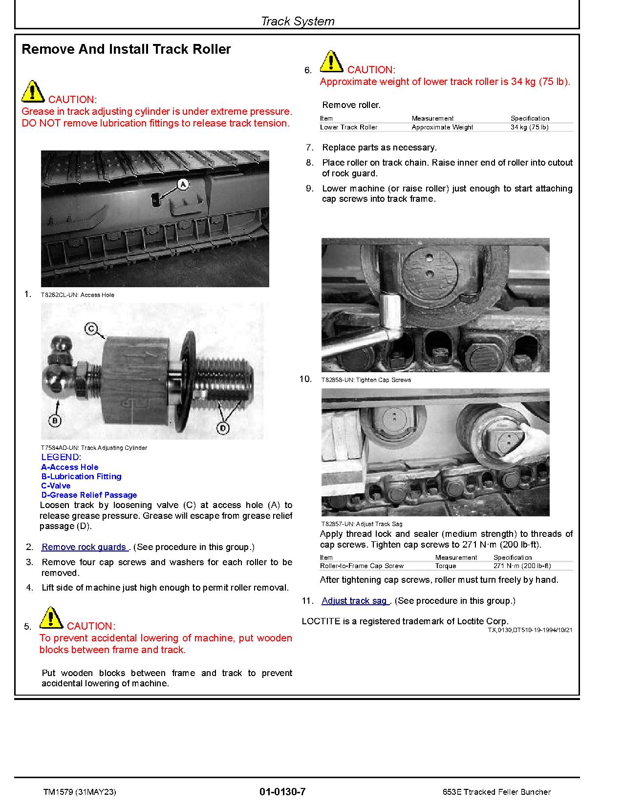 John Deere 653E Tracked Feller Bunchers Repair Manual TM1579 (2)