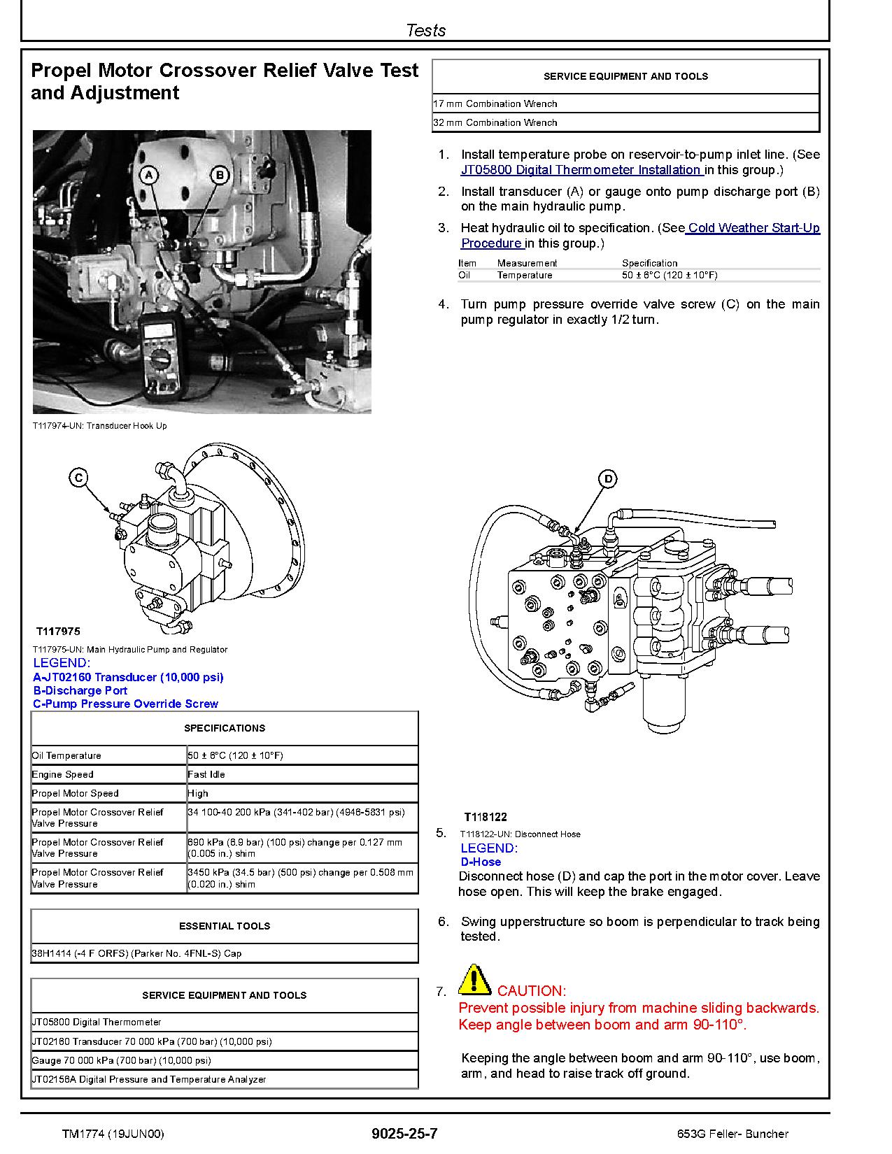 John Deere 653G Tracked Feller Bunchers Operation Test Manual TM1774 (4)