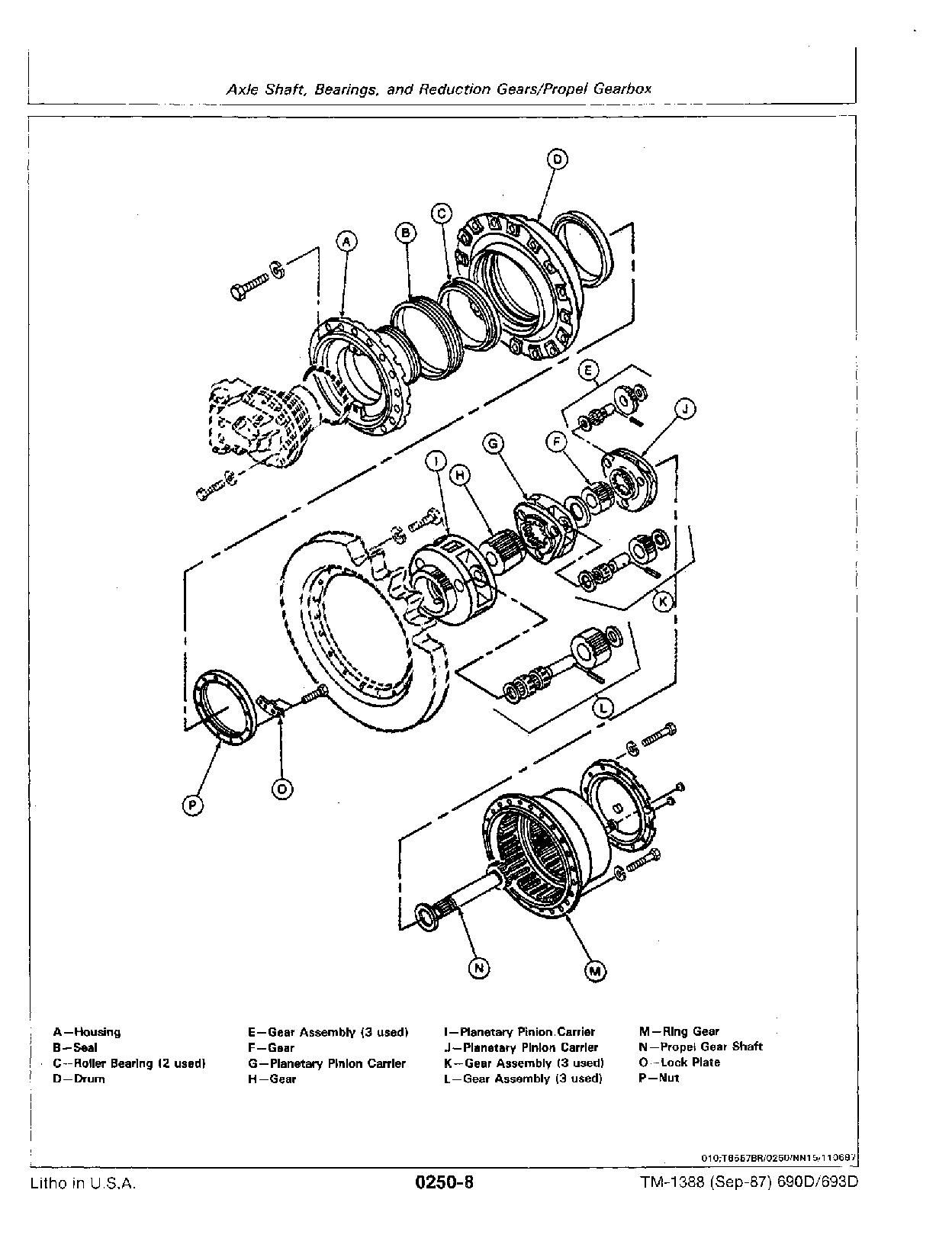 John Deere 690D Excavators 693D Feller Bunchers 693D Harvesters Repair Manual TM1388 (2)