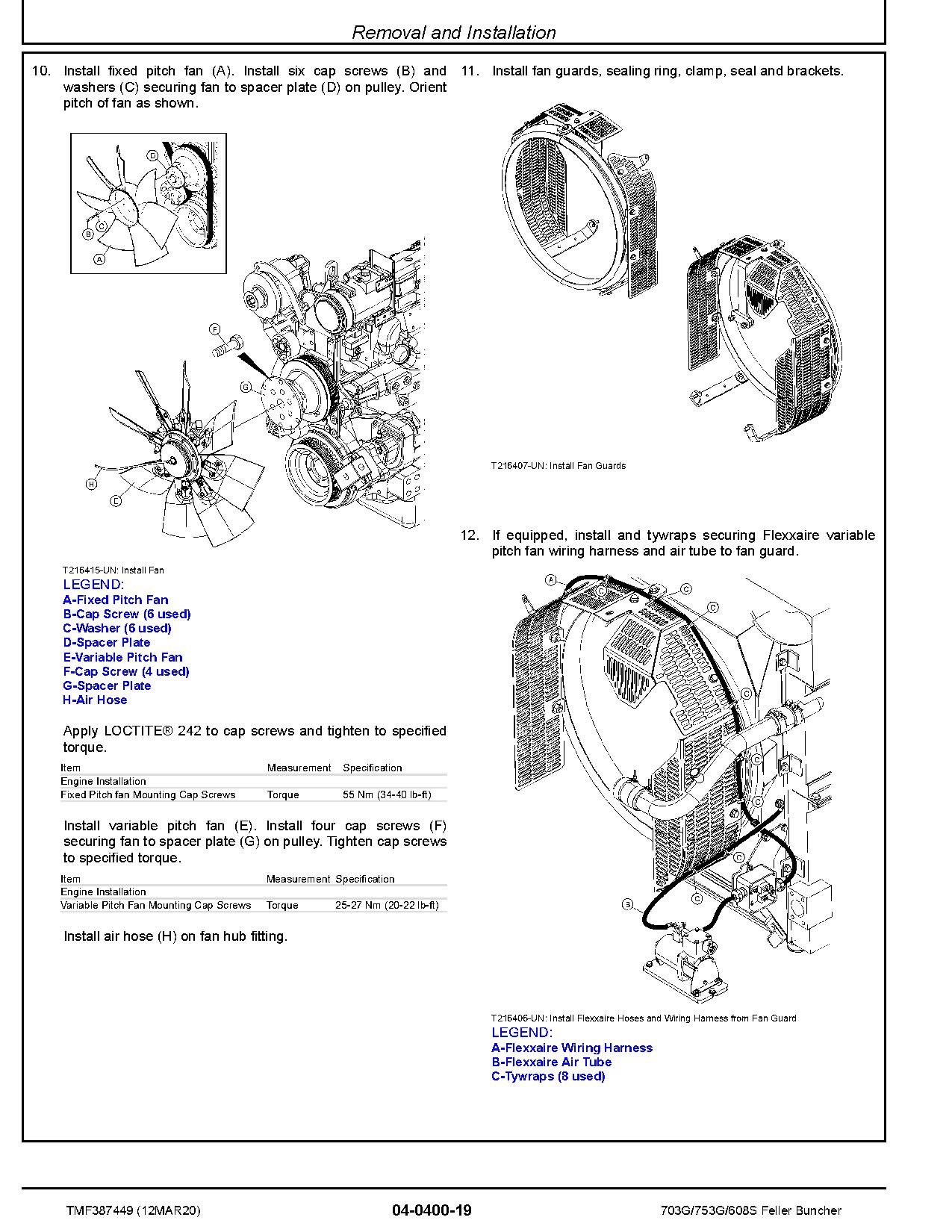John Deere 703G 753G TimberJack 608S Tracked Feller Bunchers Repair Manual TMF387449 (2)
