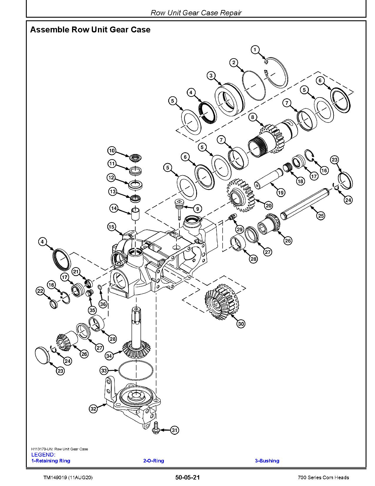John Deere 706C 708C 712C 712FC 716C 718C Corn Heads Repair Manual TM149019 (4)