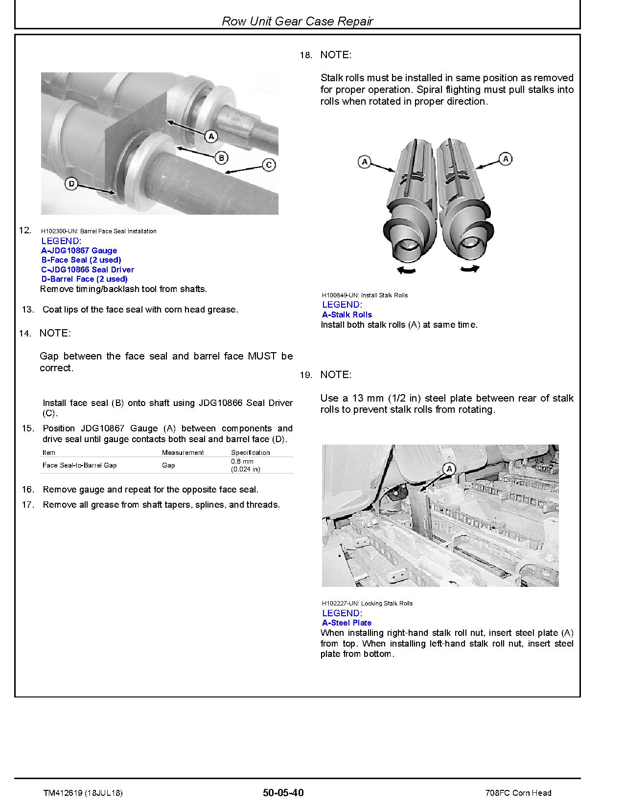 John Deere 708FC Corn Heads Repair Manual TM412619 (4)