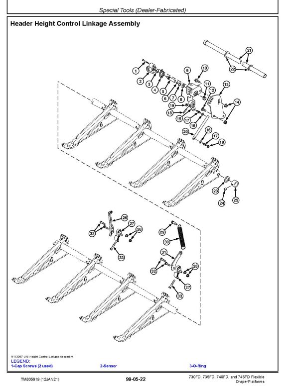 John Deere 730FD 735FD 740FD 745FD Flexible Draper Platforms Repair Manual TM805619 (4)