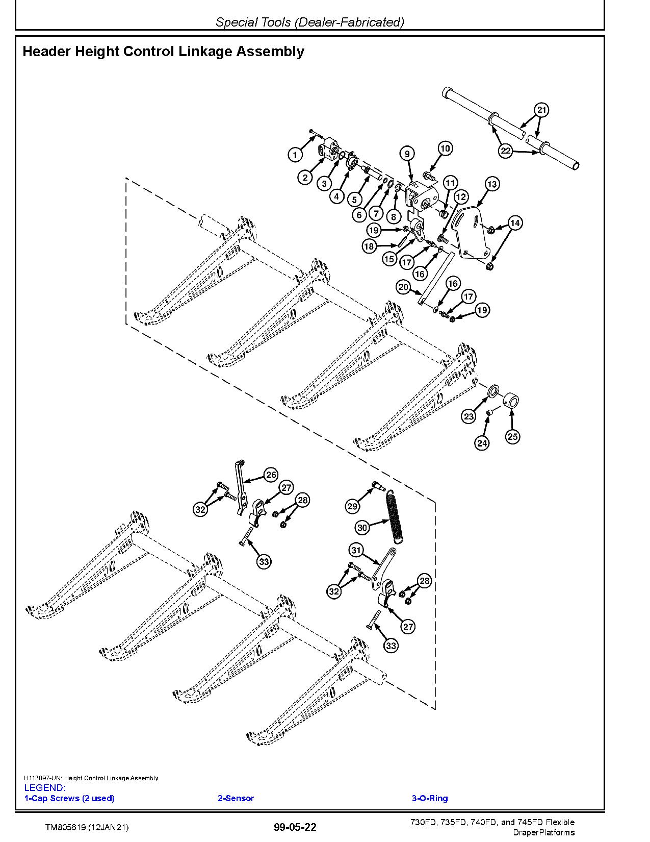 John Deere 730FD 735FD 740FD 745FD Flexible Draper Platforms Repair Manual TM805619 (4)