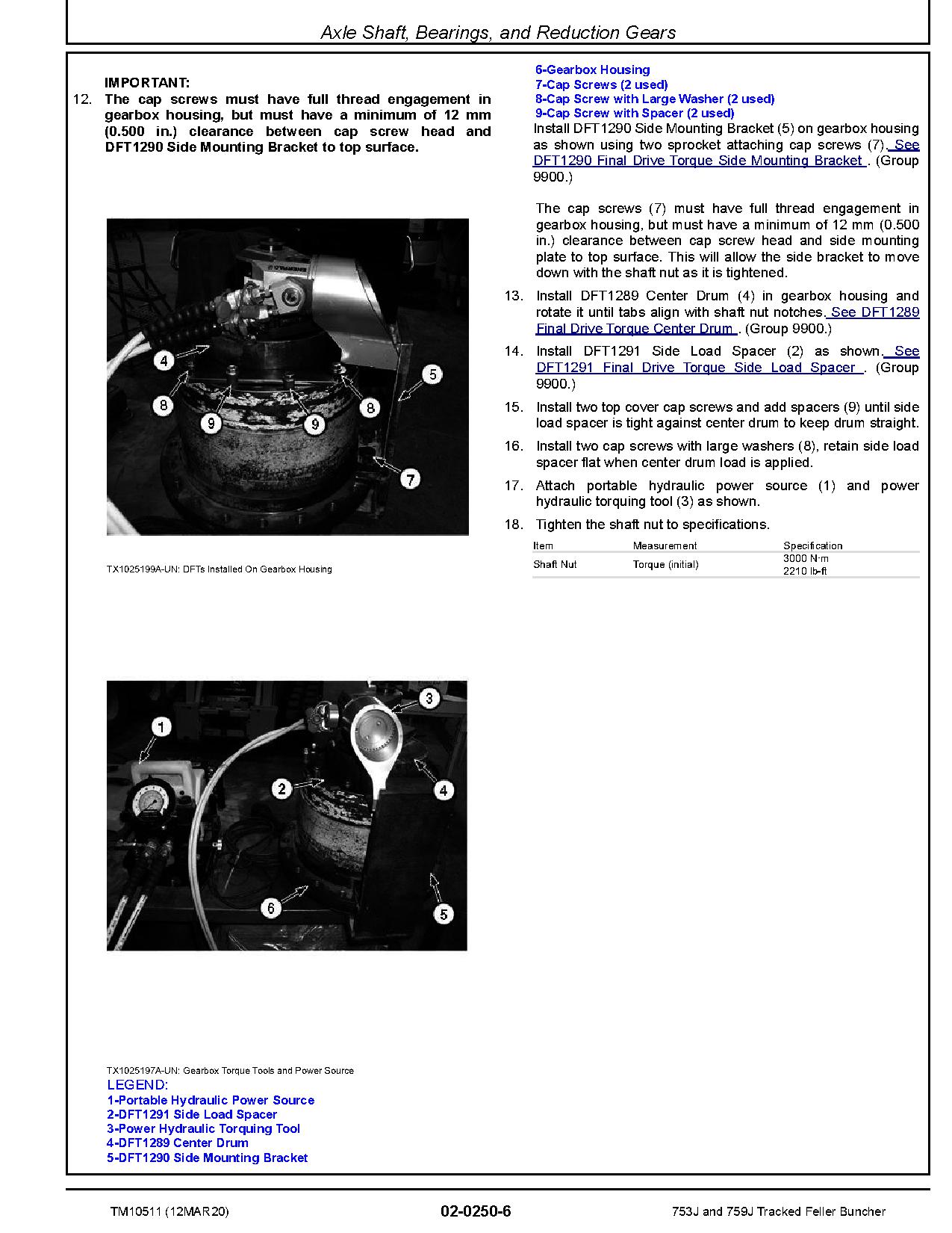 John Deere 753J 759J Feller Bunchers Repair Manual TM10511 (3)