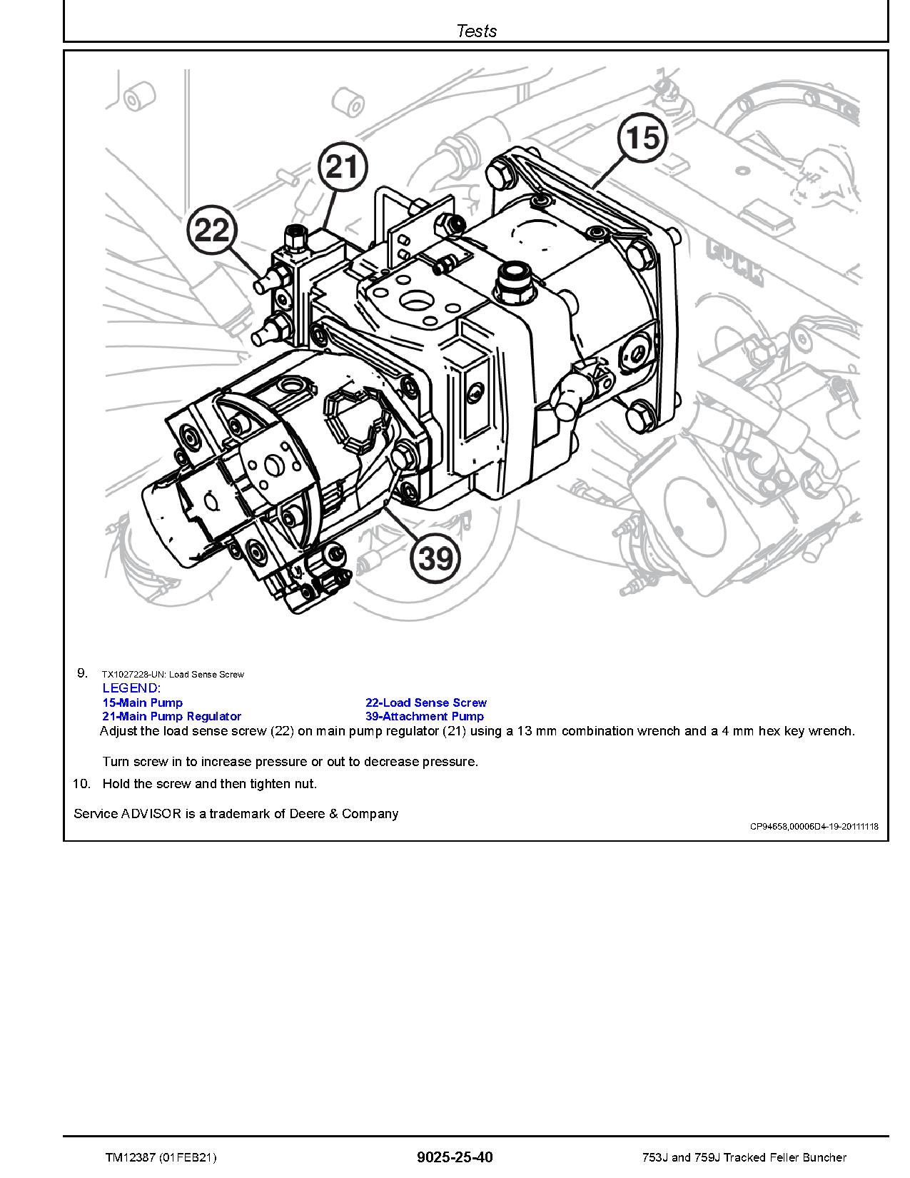 John Deere 753J 759J Tracked Feller Bunchers Repair Manual TM12387 (4)