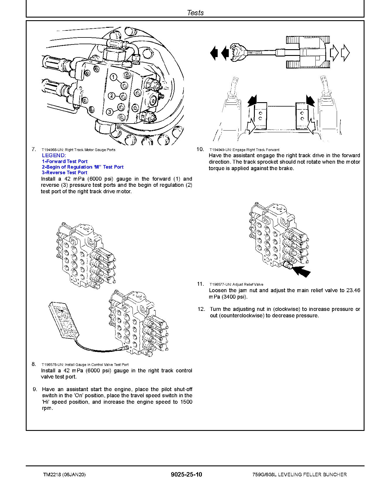 John Deere 759G TimberJack 608L Feller Bunchers Operation Test Manual TM2218 (4)