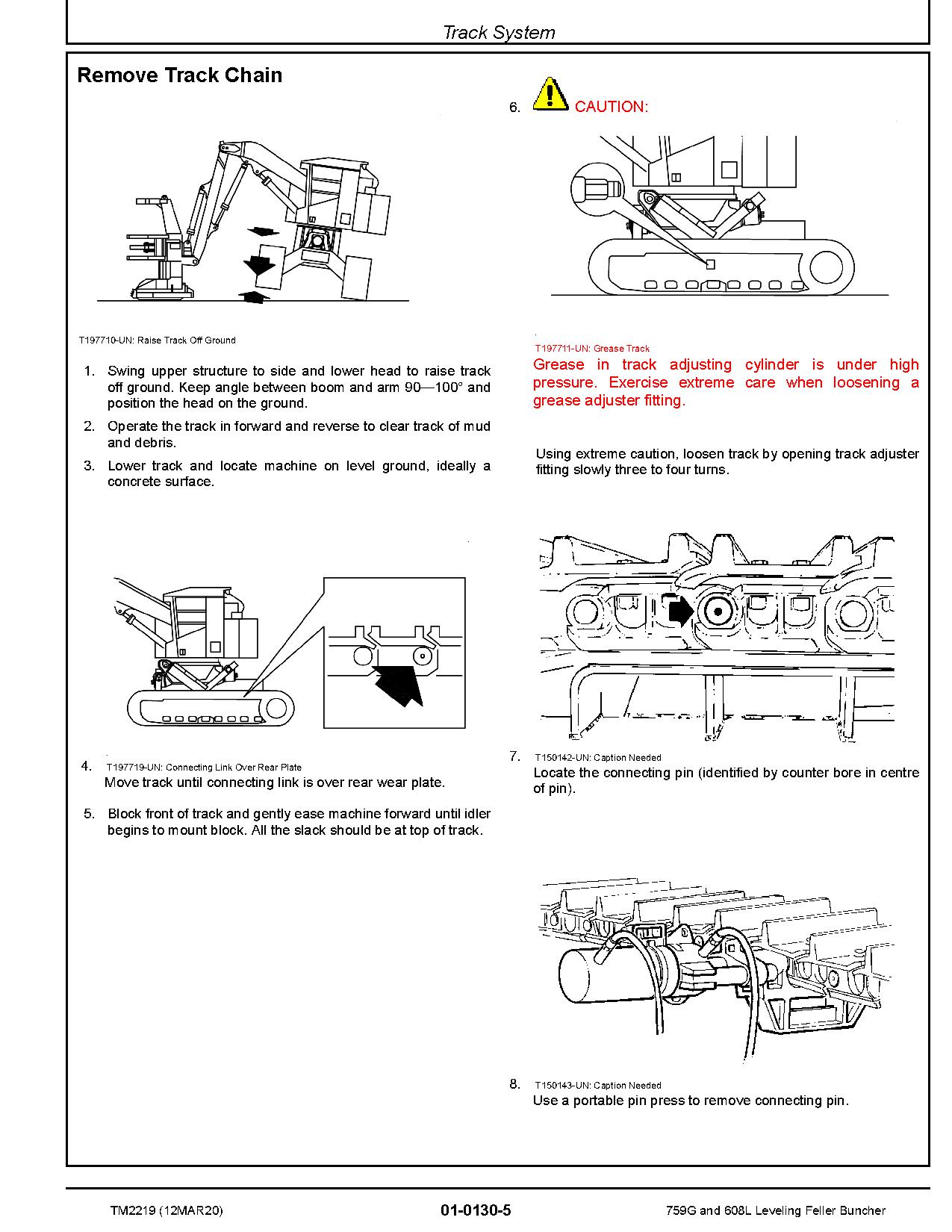 John Deere 759G TimberJack 608L Tracked Feller Bunchers Repair Manual TM2219 (2)