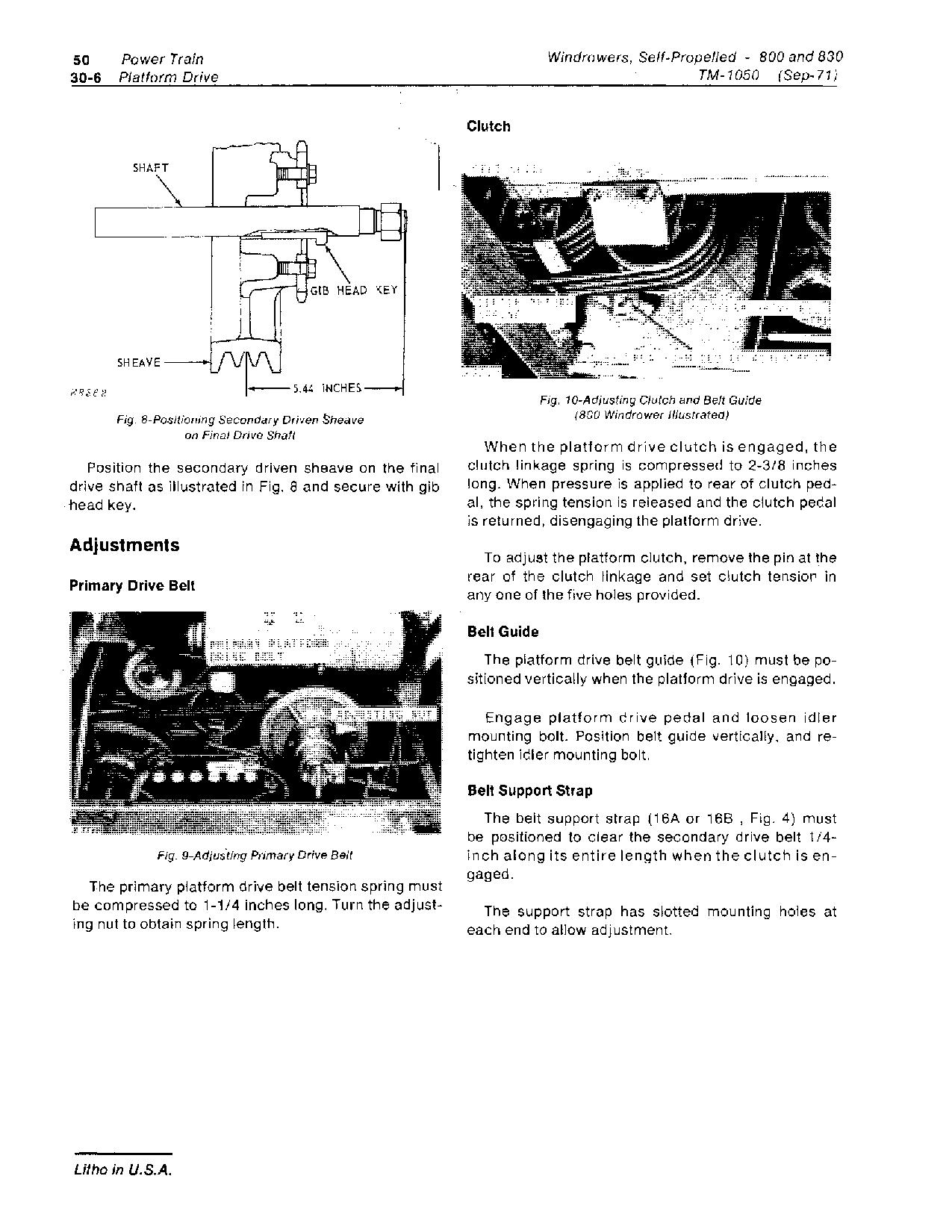 John Deere 800 830 Self Propelled Windrowers Technical Manual TM1050 (3)