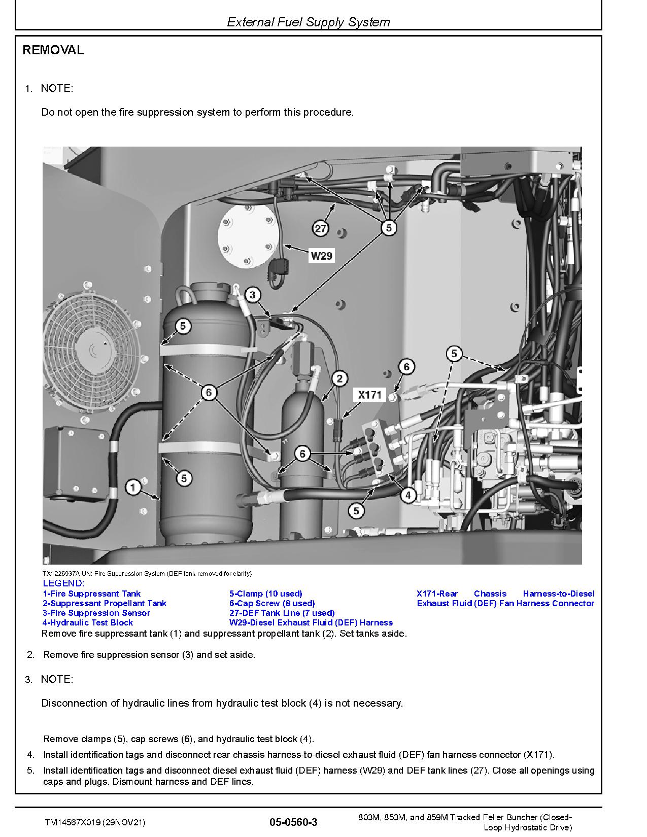 John Deere 803M 853M 859M Closed Loop Hydrostatic Drive Tracked Feller Bunchers Repair Manual TM14567X019 (2)