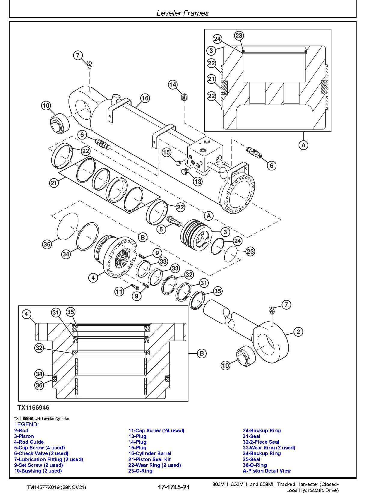 John Deere 803MH 853MH 859MH Closed Loop Hydrostatic Drive Tracked Harvesters Repair Manual TM14577X019 (3)