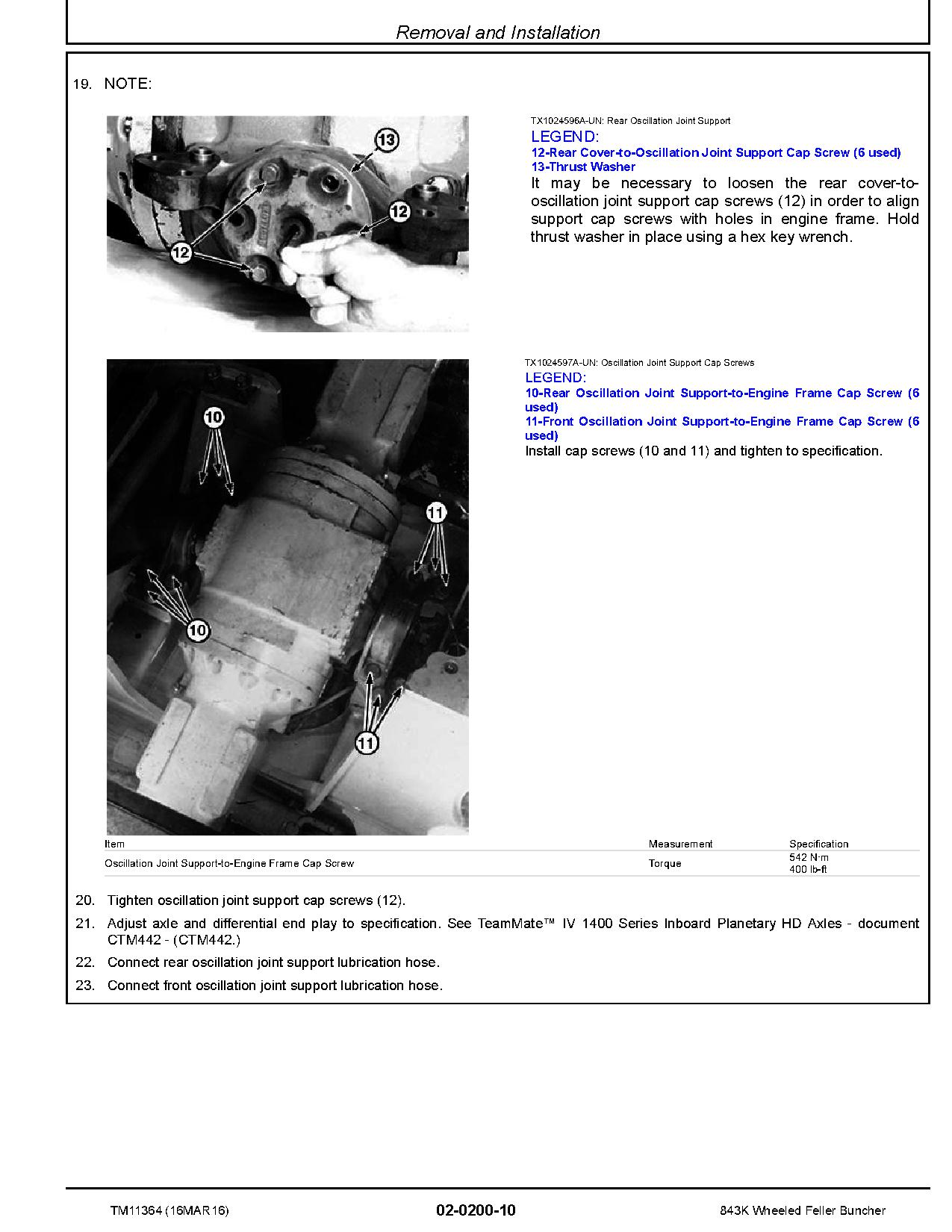 John Deere 843K Wheeled Feller Bunchers Repair Manual TM11364 (2)