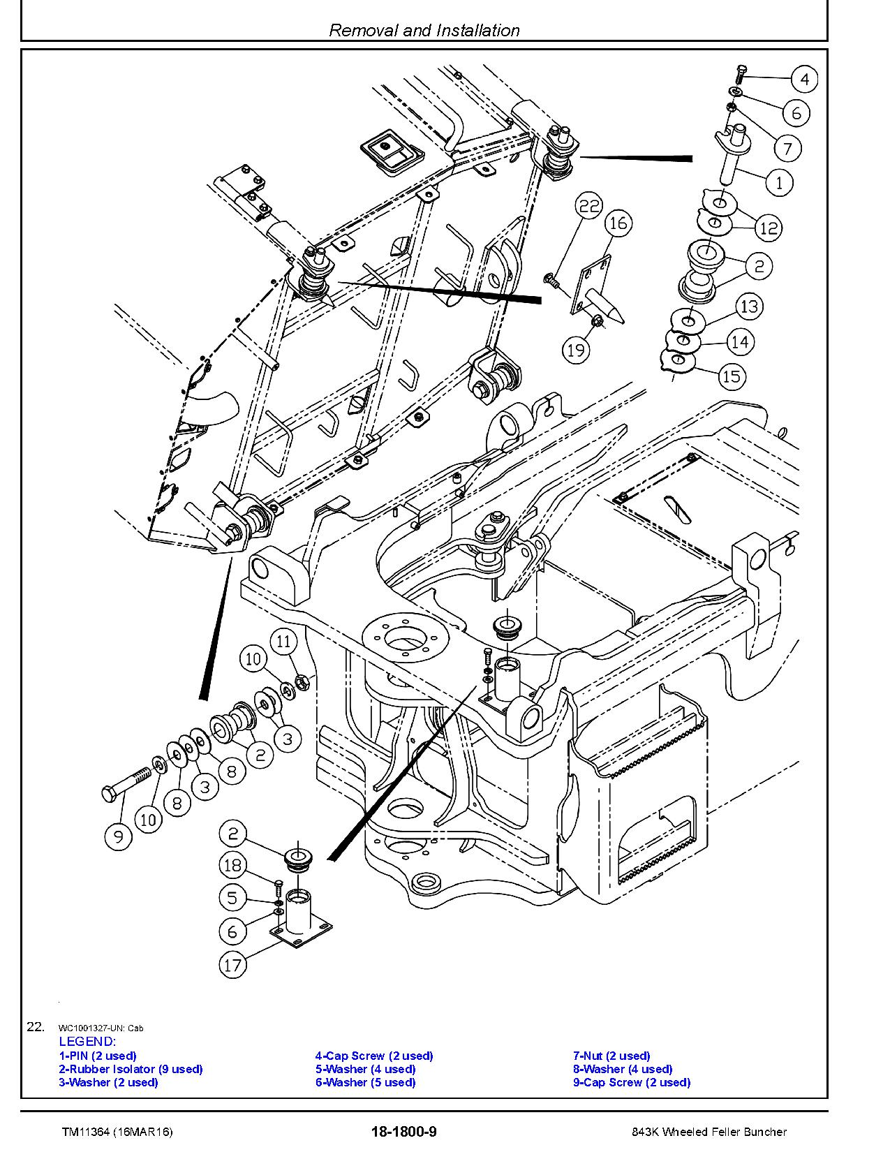 John Deere 843K Wheeled Feller Bunchers Repair Manual TM11364 (4)