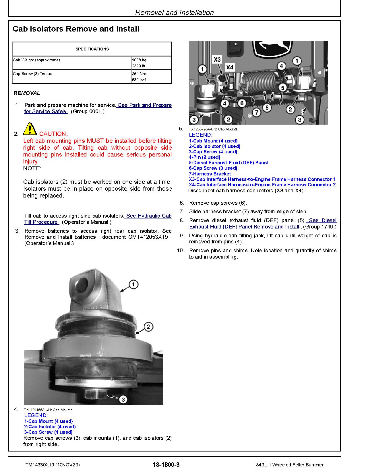 John Deere 843L II Wheeled Feller Bunchers Repair Manual TM14330X19 (3)