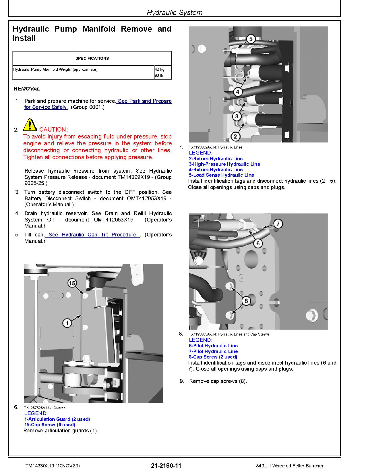 John Deere 843L II Wheeled Feller Bunchers Repair Manual TM14330X19 (4)