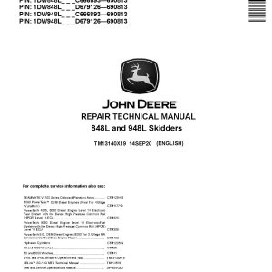 John Deere 848L 948L Skidders Repair Manual TM13140X19 (1)