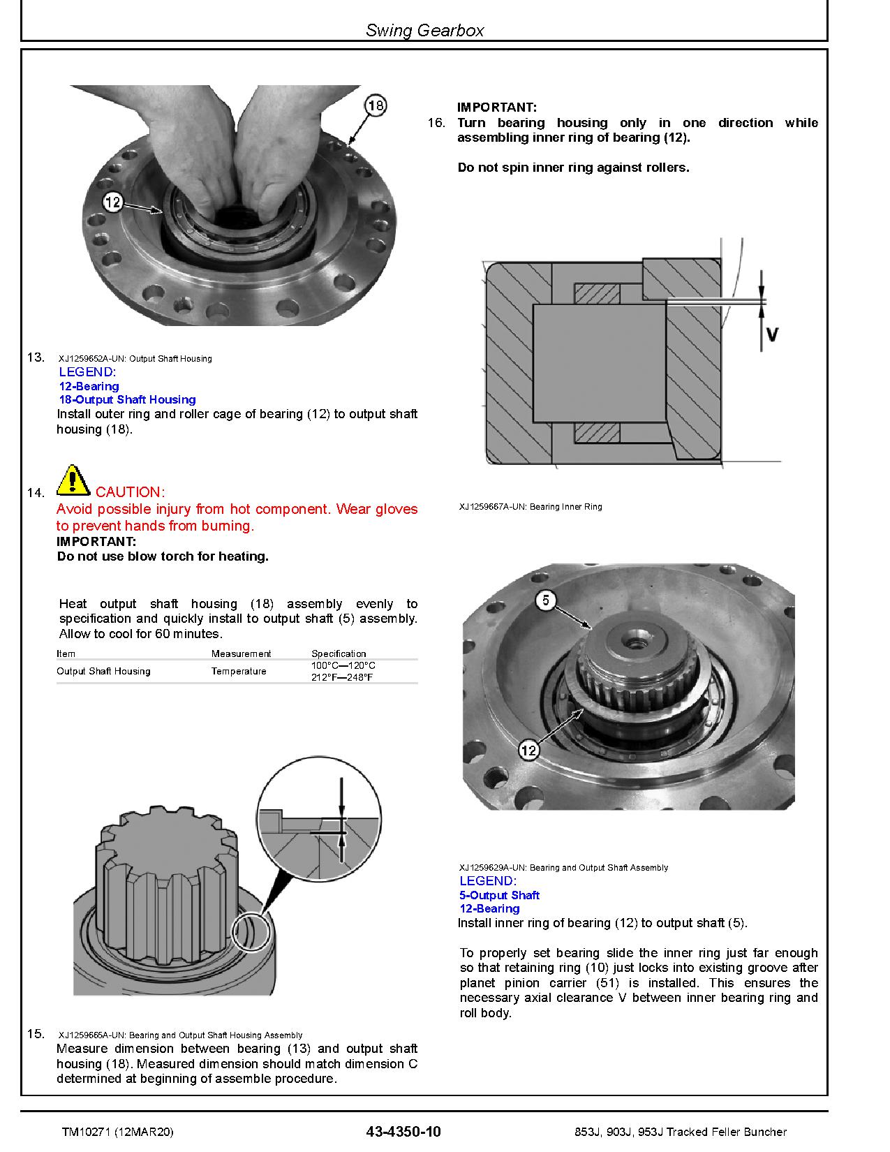 John Deere 853J 903J 953J Tracked Feller Bunchers Repair Manual TM10271 (4)