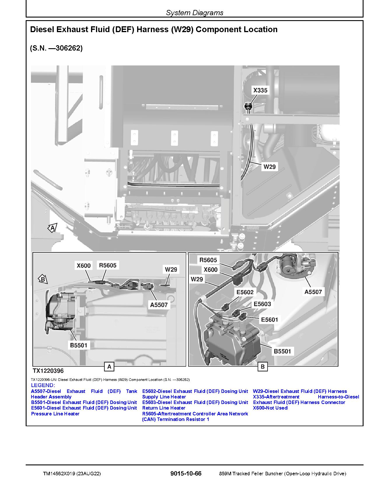 John Deere 859M Open Loop Hydraulic Drive Tracked Feller Bunchers Operation Test Manual TM14562X019 (3)