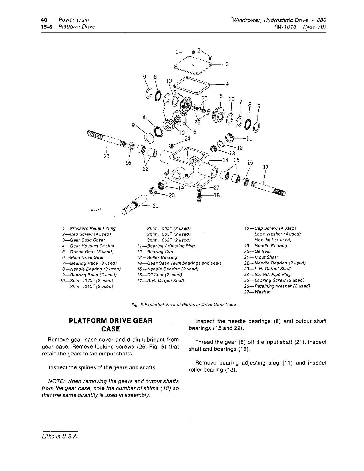 John Deere 880 Hydrostatic Drive Windrowers Technical Manual TM1013 (3)