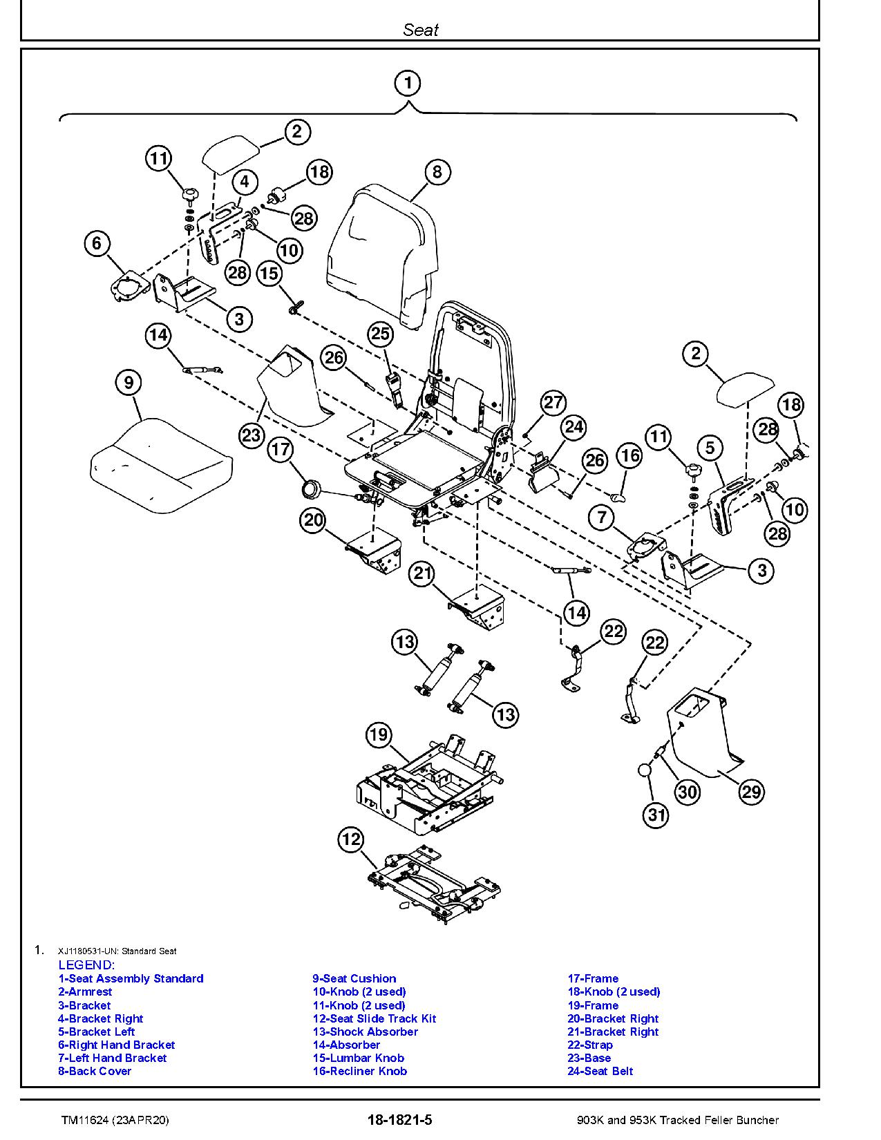 John Deere 903K 953K Tracked Feller Bunchers Repair Manual TM11624 (3)