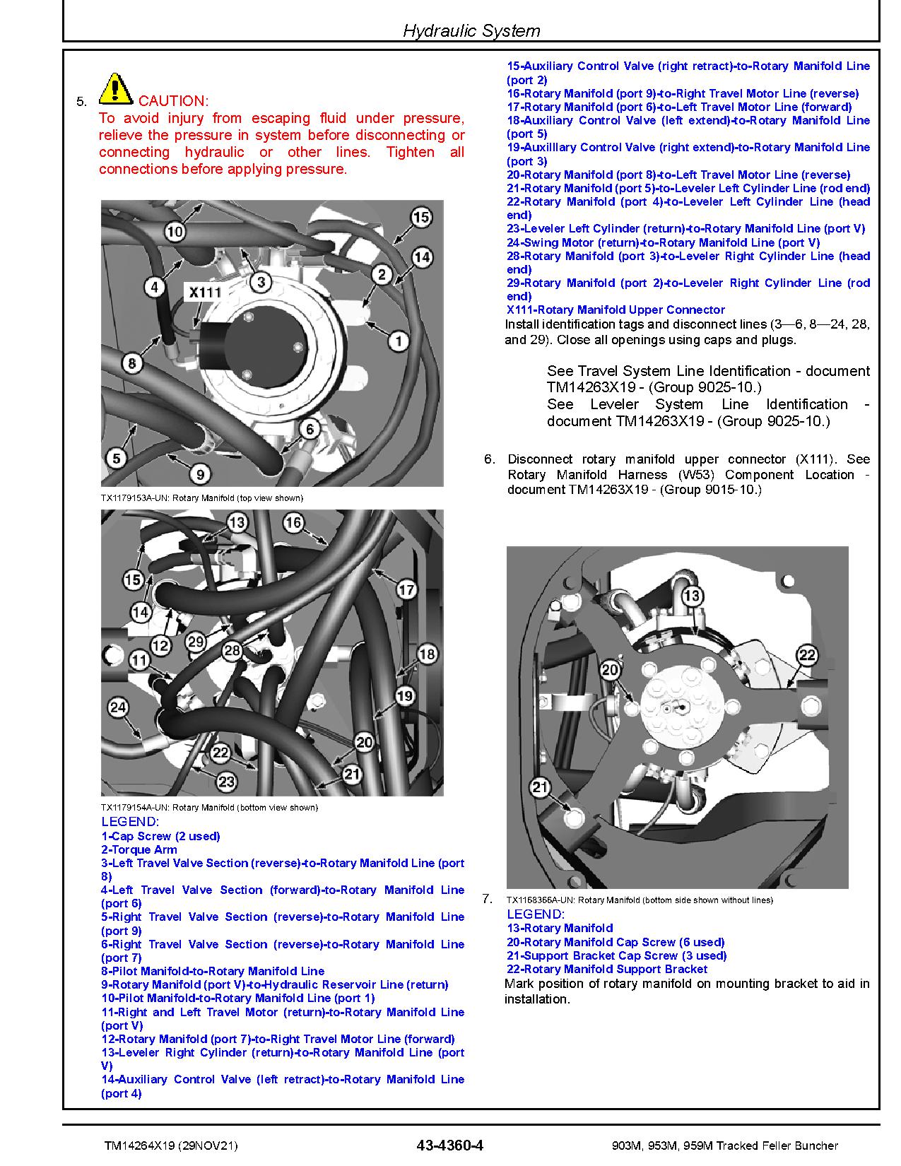 John Deere 903M 953M 959M Tracked Feller Bunchers Repair Manual TM14264X19 (4)