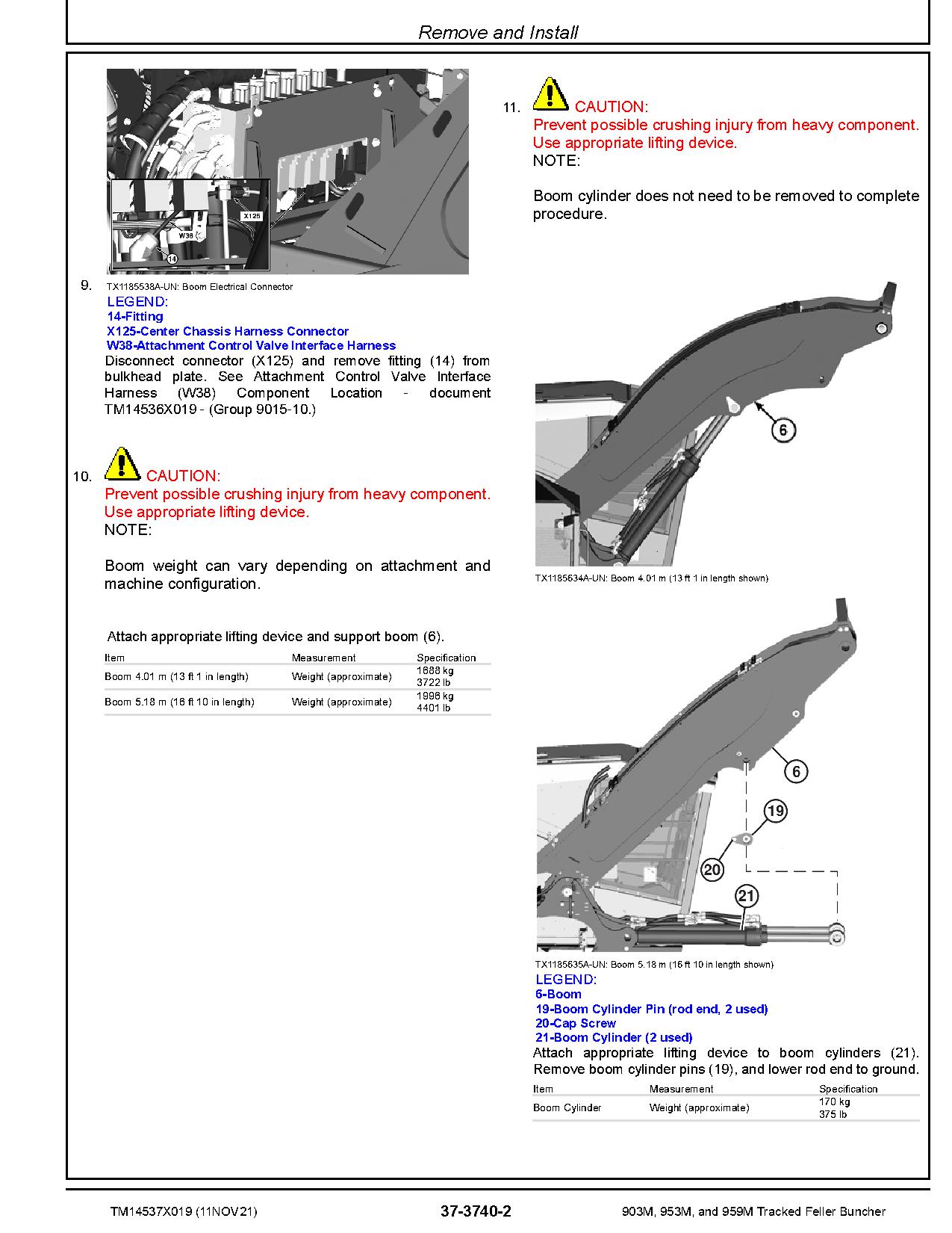 John Deere 903M 953M 959M Tracked Feller Bunchers Repair Manual TM14537X019 (4)
