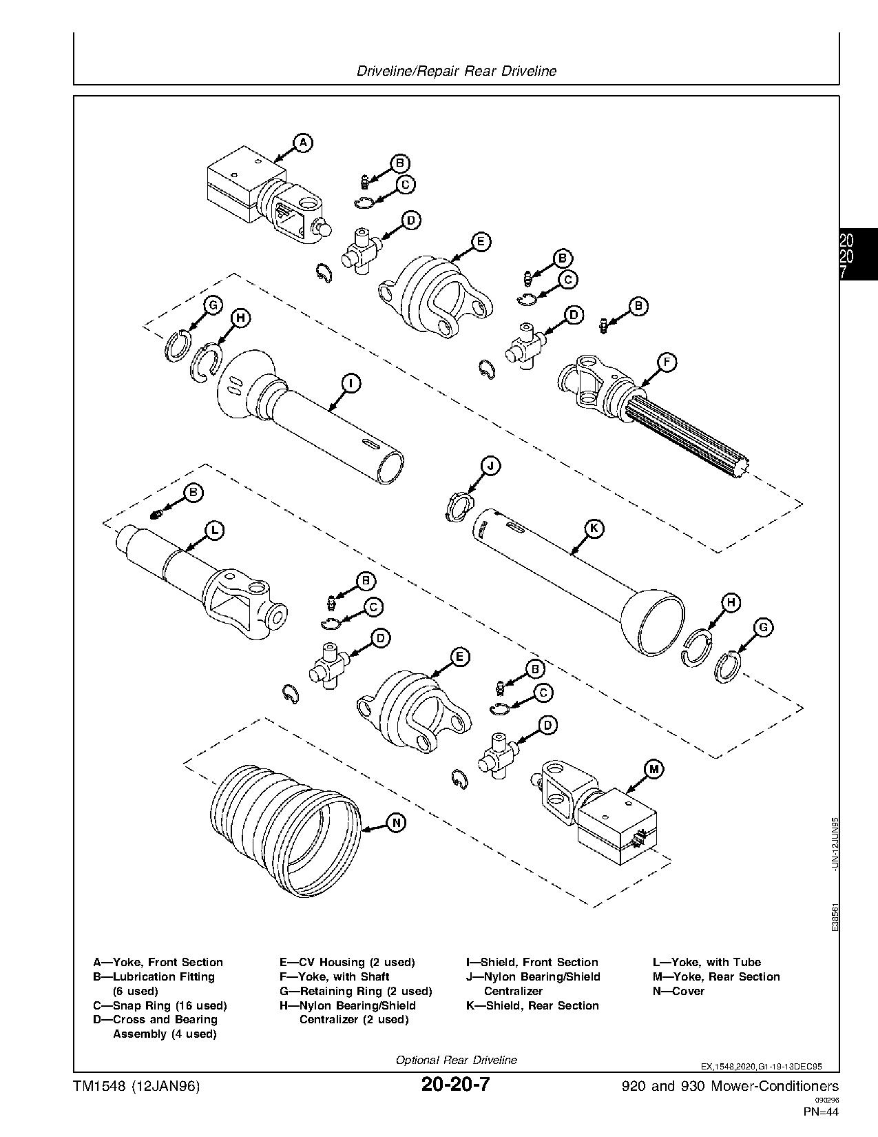 John Deere 920 930 Mower Conditioners Technical Manual TM1548 (3)