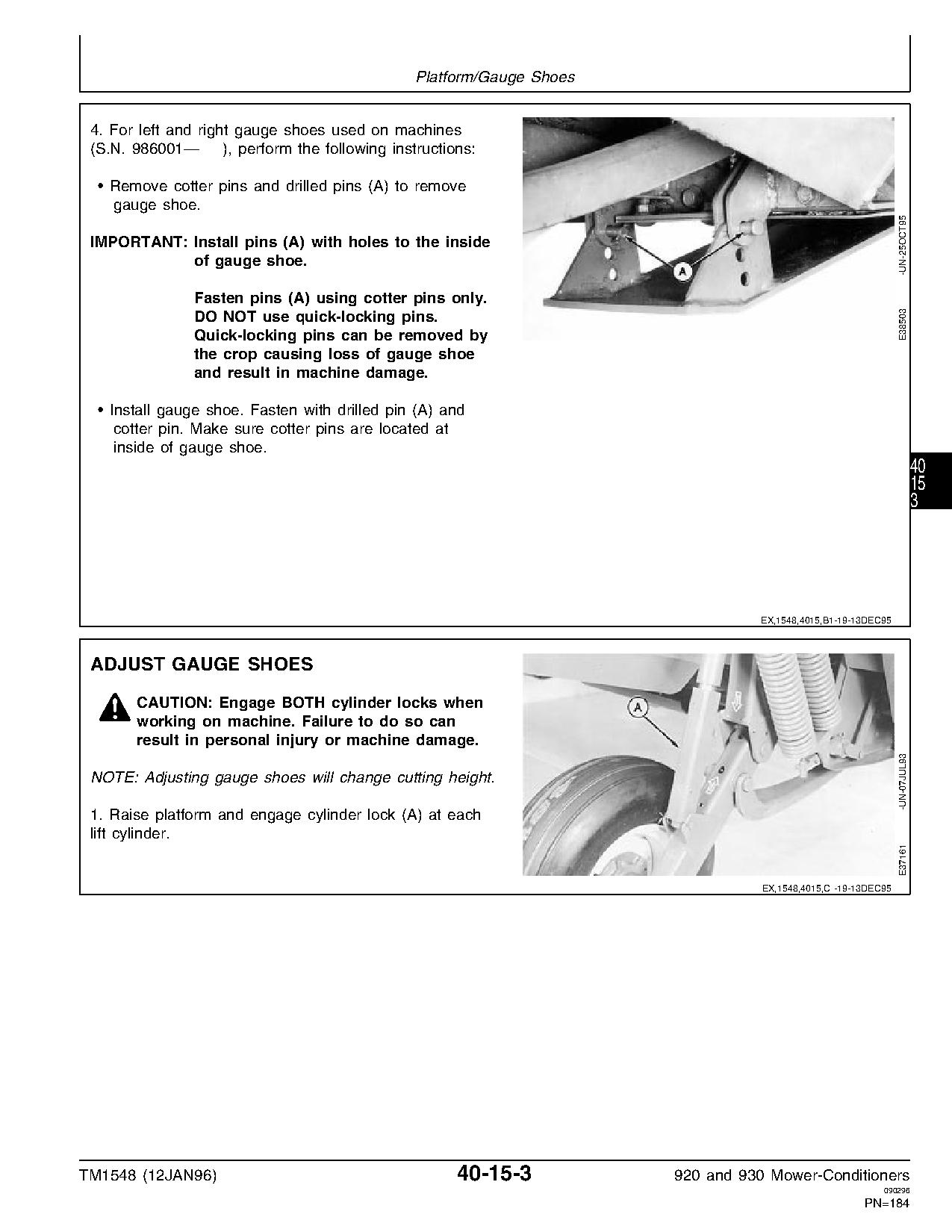 John Deere 920 930 Mower Conditioners Technical Manual TM1548 (4)