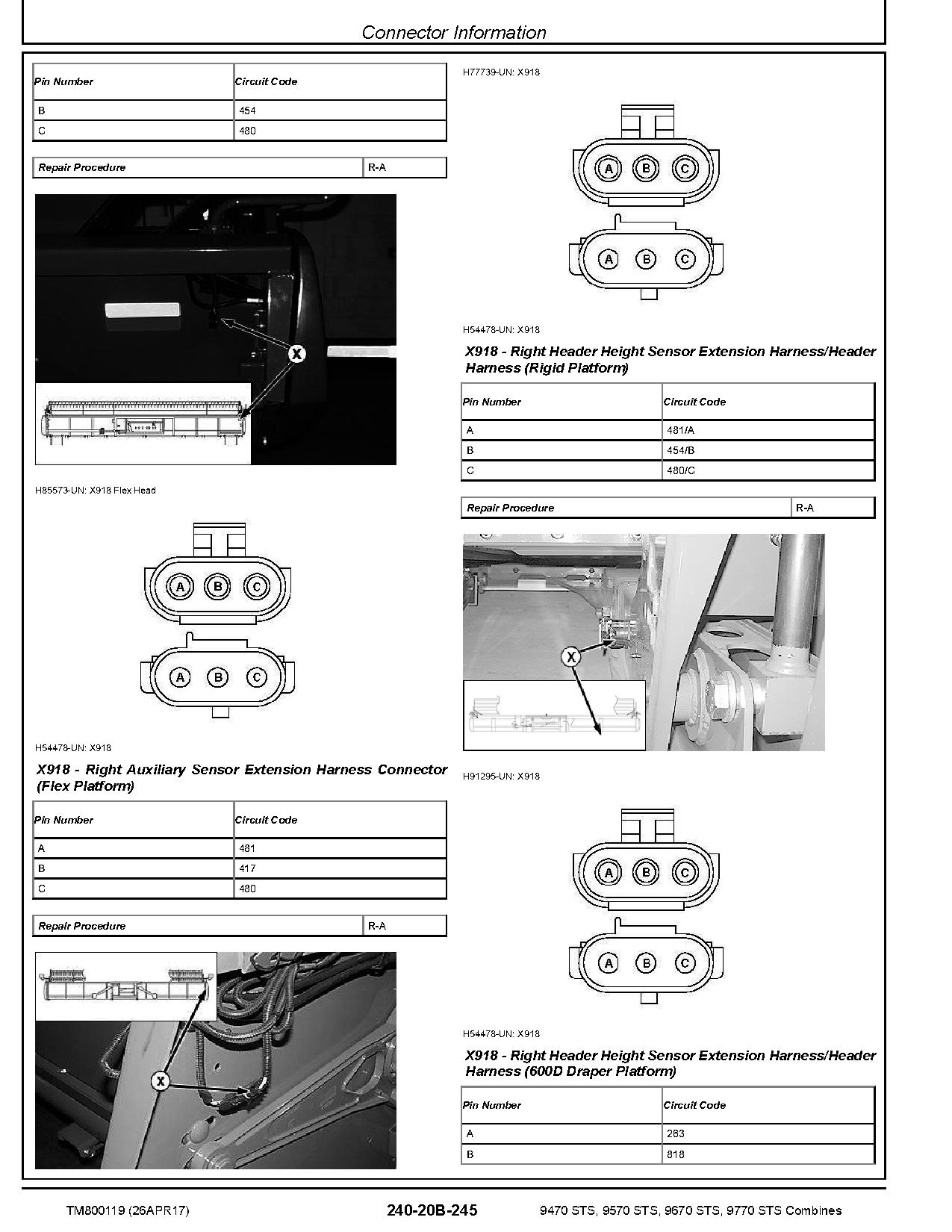 John Deere 9470 9570 9670 9770 STS Combines Diagnostic Manual TM800119 (3)